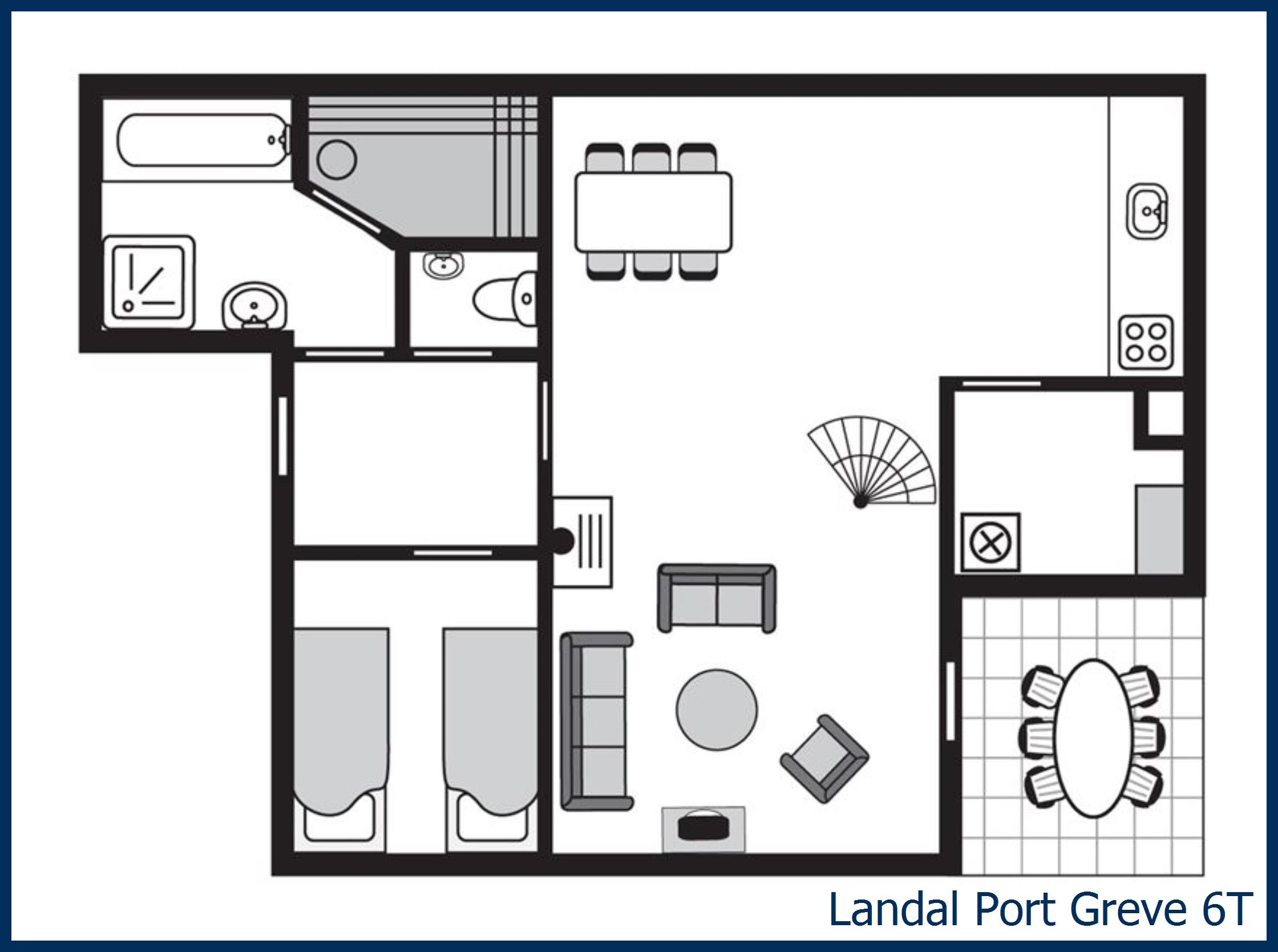 // 6T - Ferienhaus für 6 Personen in Landal Port Greve | ParkExplorer