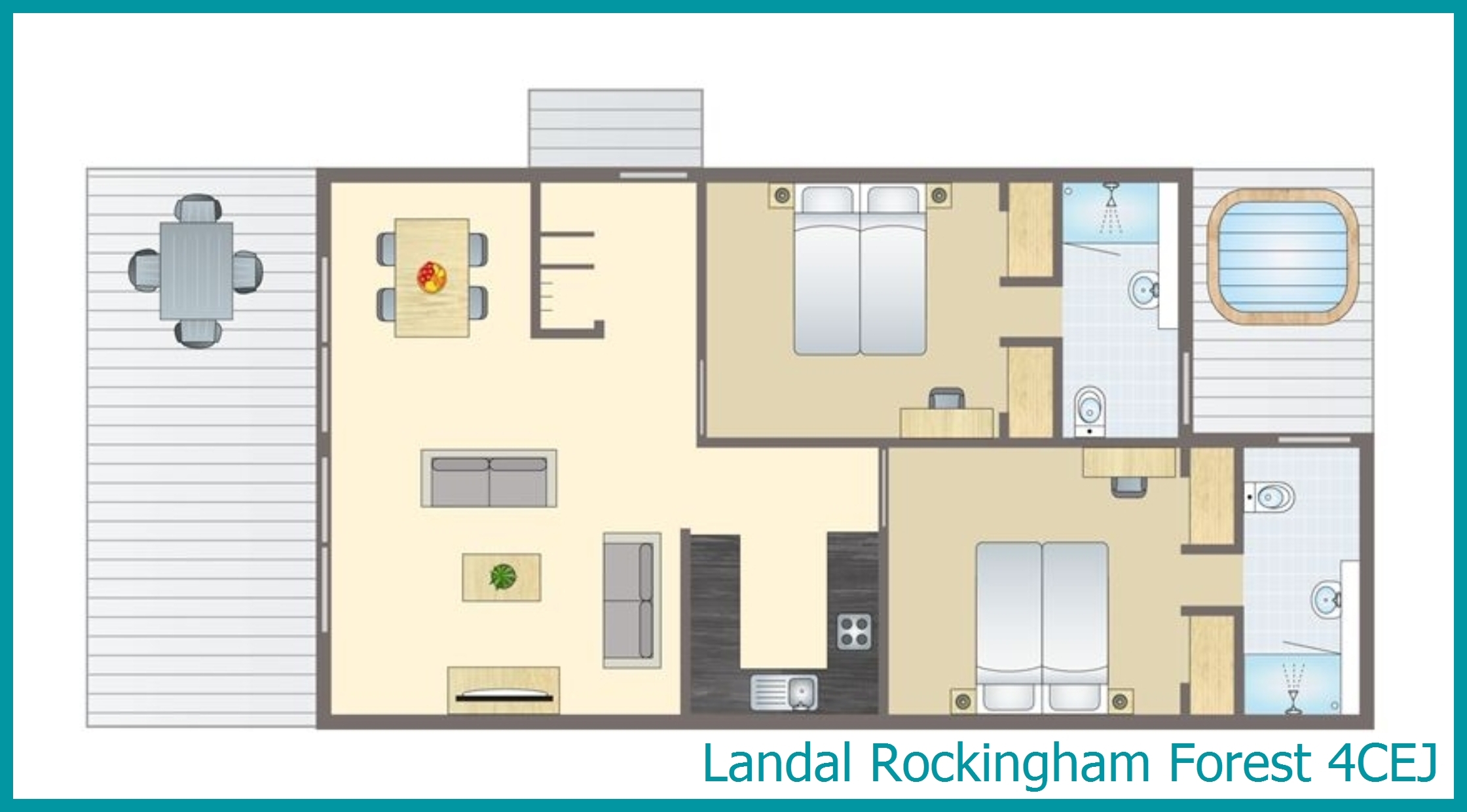 4-Personen-Chalet 4CEJ in Rockingham Forest
