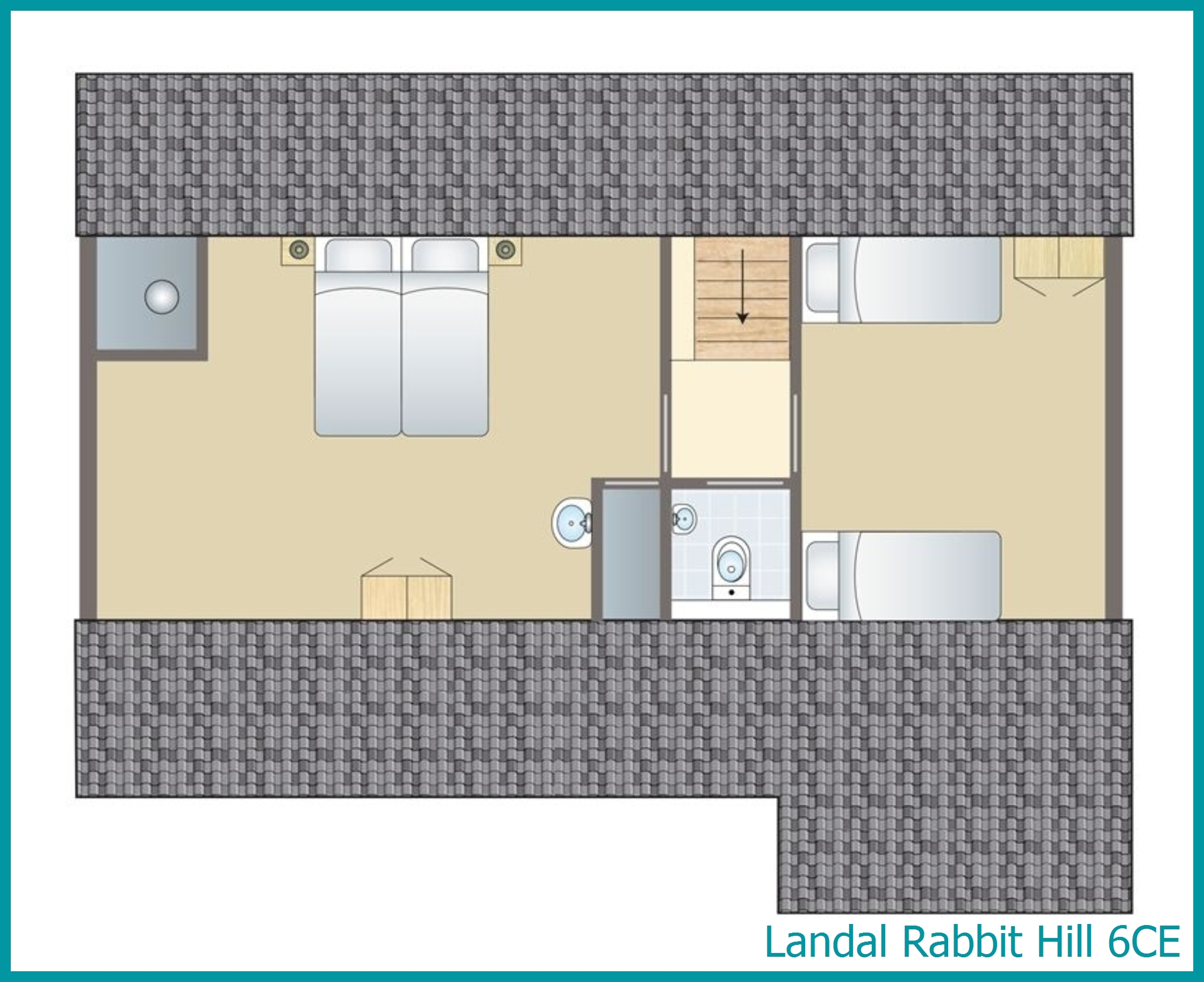 6-Personen-Ferienhaus 6CE in Rabbit Hill