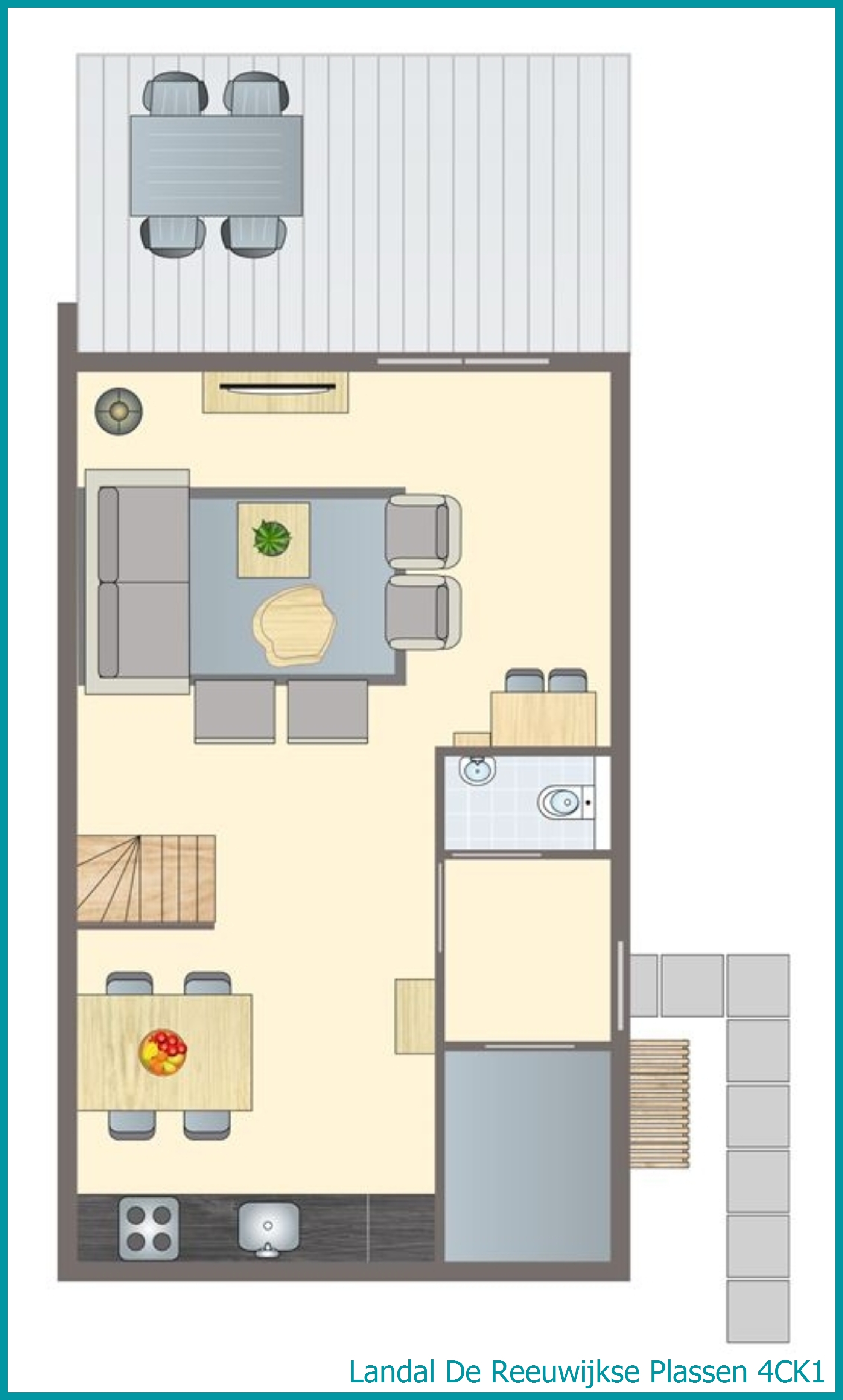 4-Personen-Kinder-Ferienhaus 4CK1 in De Reeuwijkse Plassen