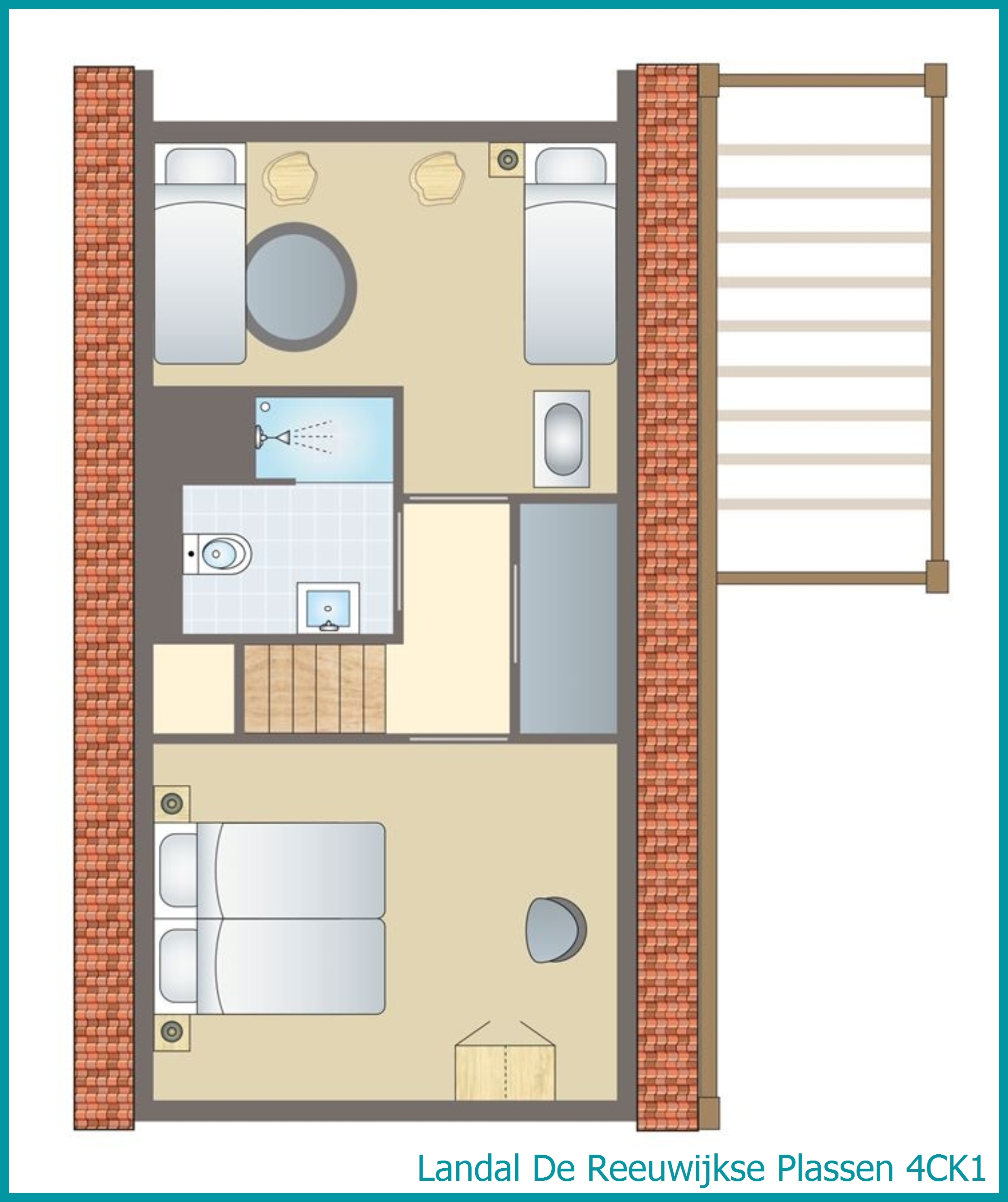 4-Personen-Kinder-Ferienhaus 4CK1 in De Reeuwijkse Plassen