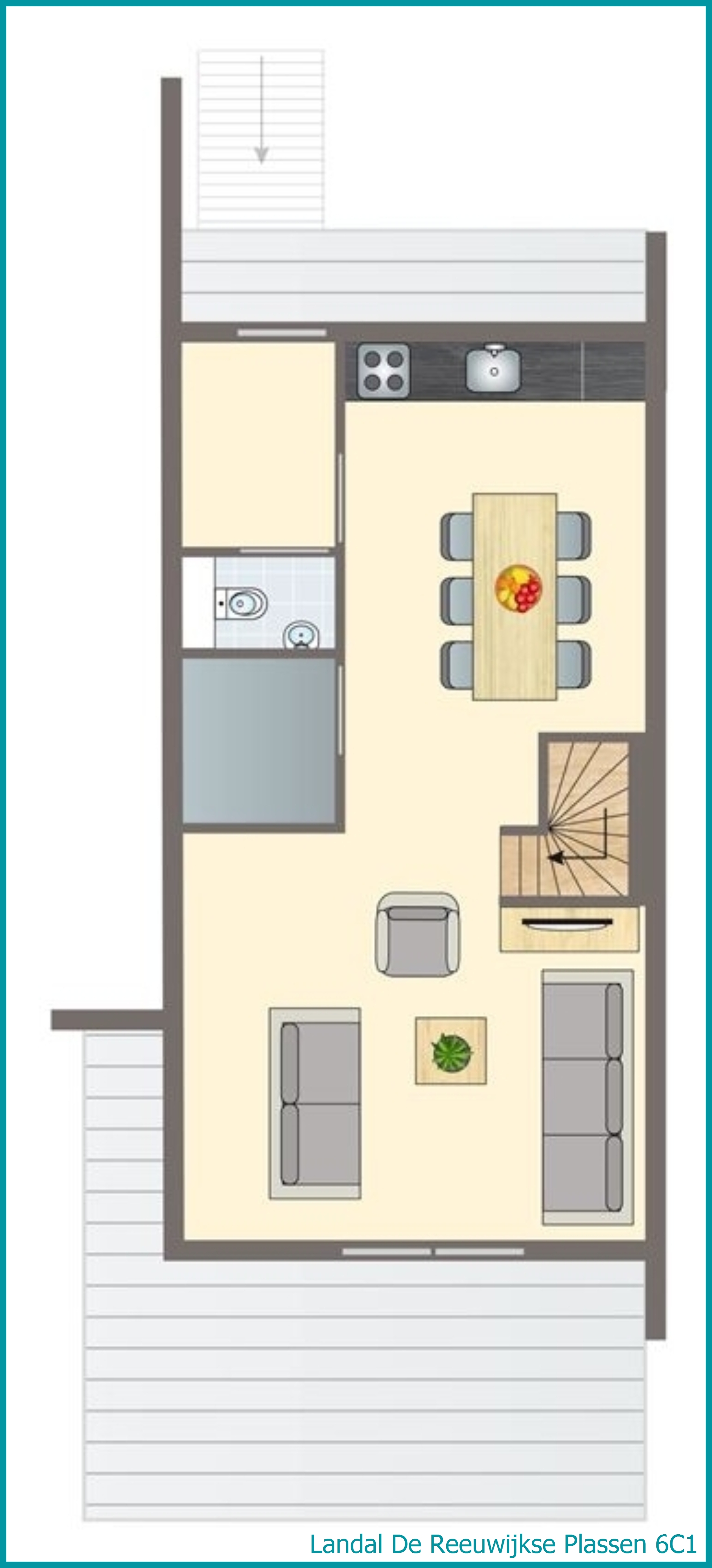 6-Personen-Wasserhaus 6C1 in De Reeuwijkse Plassen