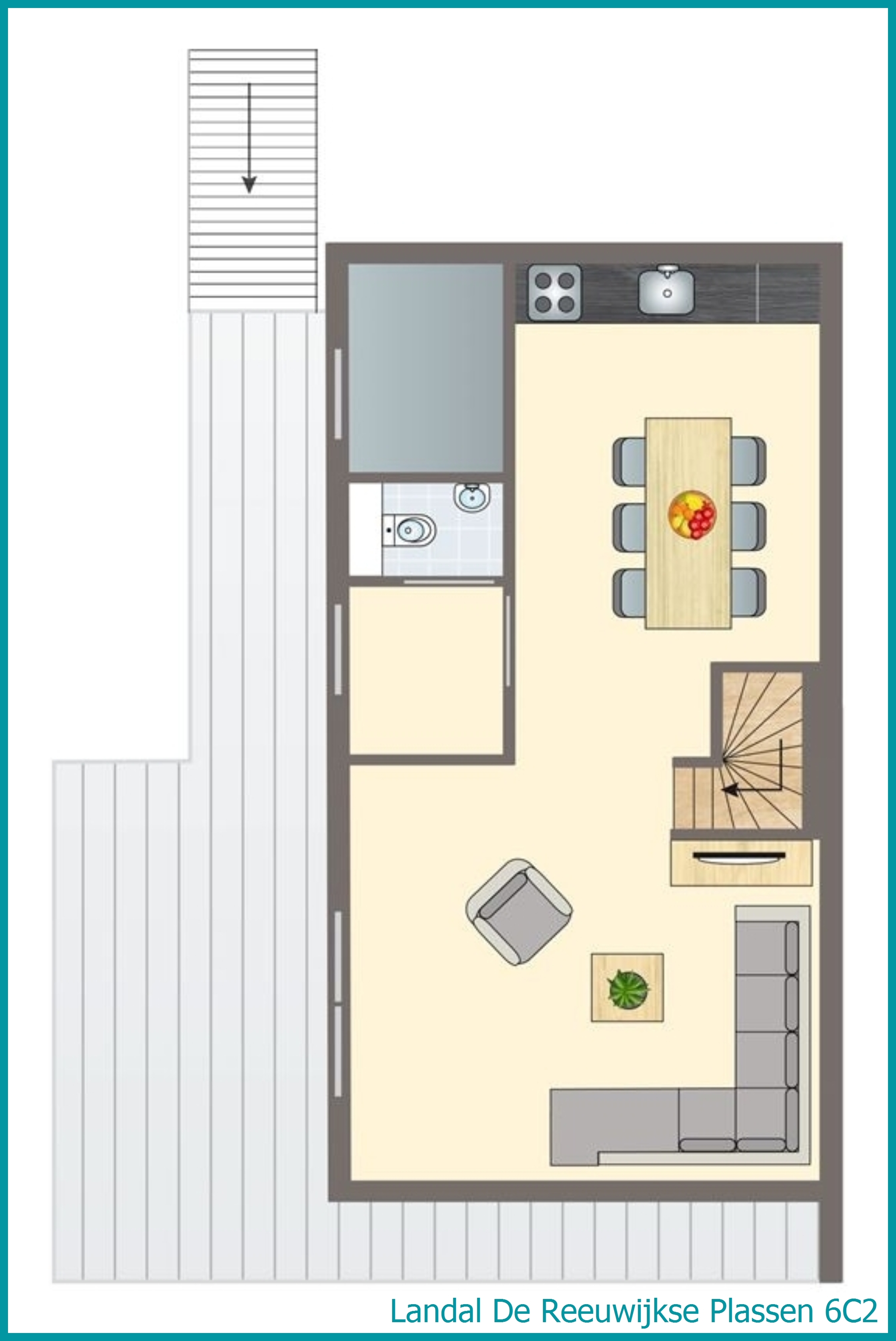 6-Personen-Wasserhaus 6C2 in De Reeuwijkse Plassen
