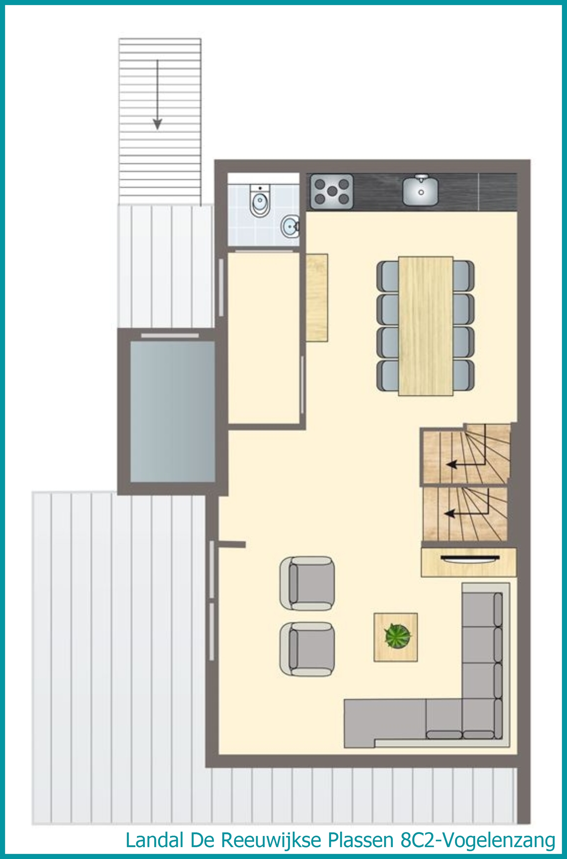 8-Personen-Wasserhaus 8C2-Vogelenzang in De Reeuwijkse Plassen