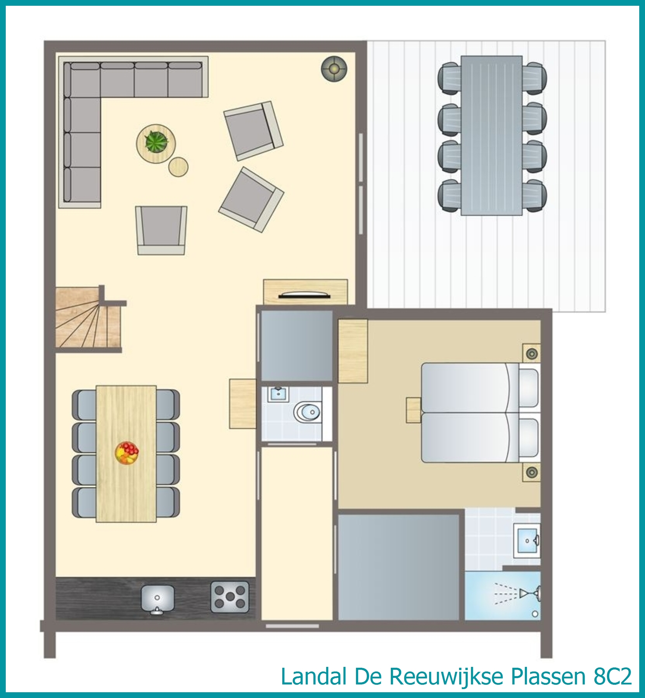 8-Personen-Wasserhaus 8C2 in De Reeuwijkse Plassen