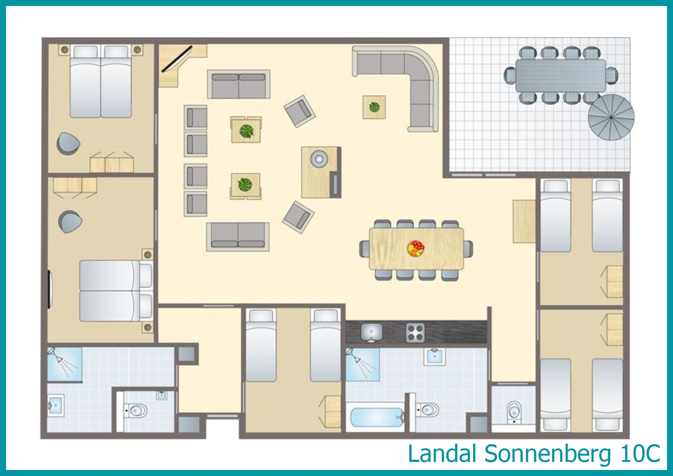 bungalow 10 personnes 10C à Sonnenberg