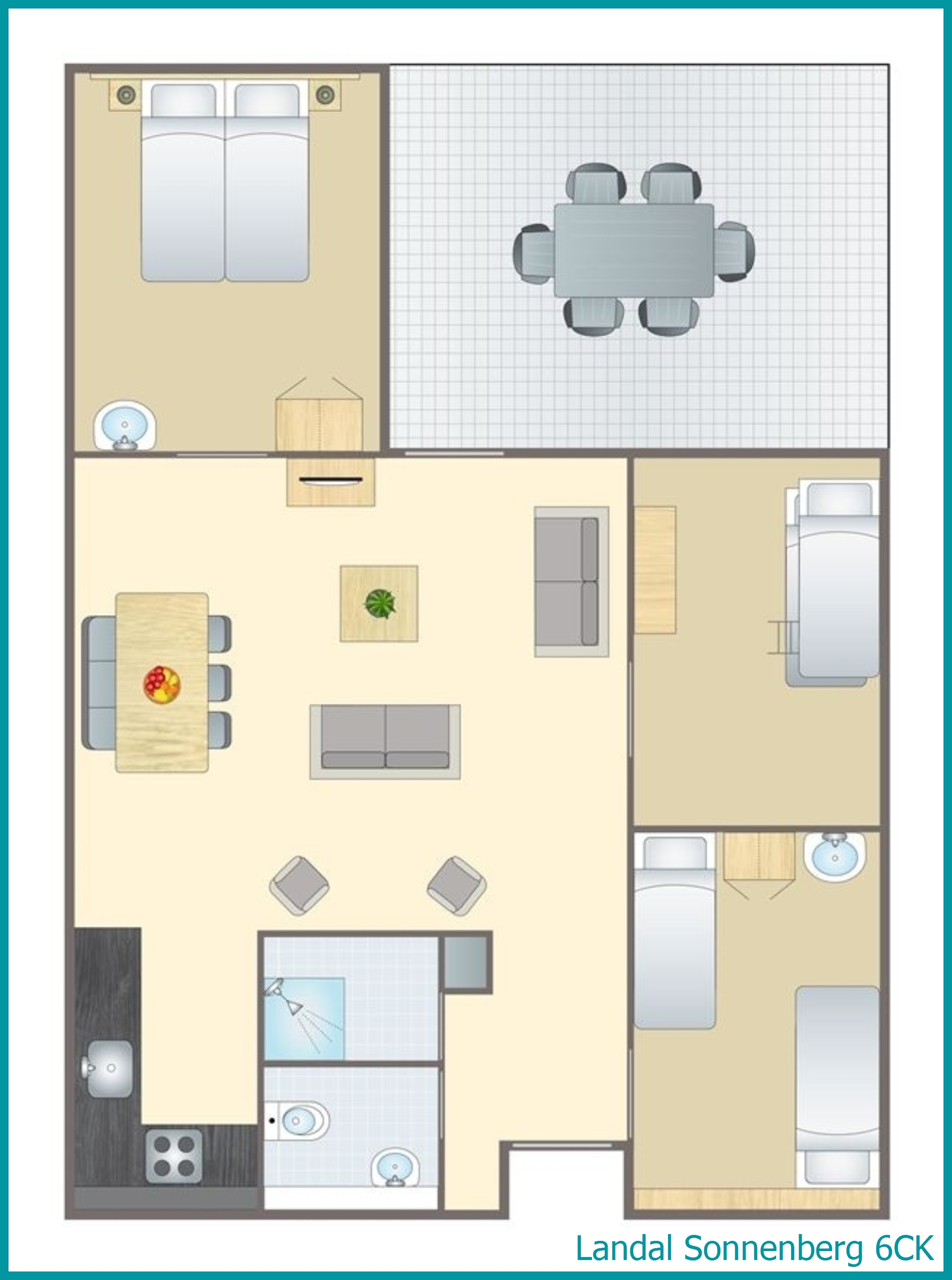 bungalow enfant 6 personnes 6CK à Sonnenberg