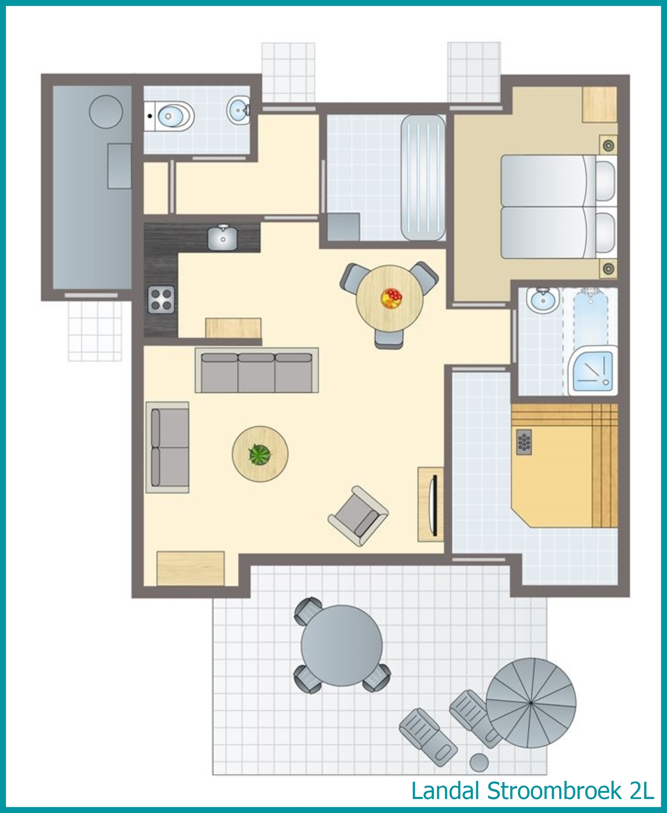 2-Personen-Ferienhaus 2L in Stroombroek