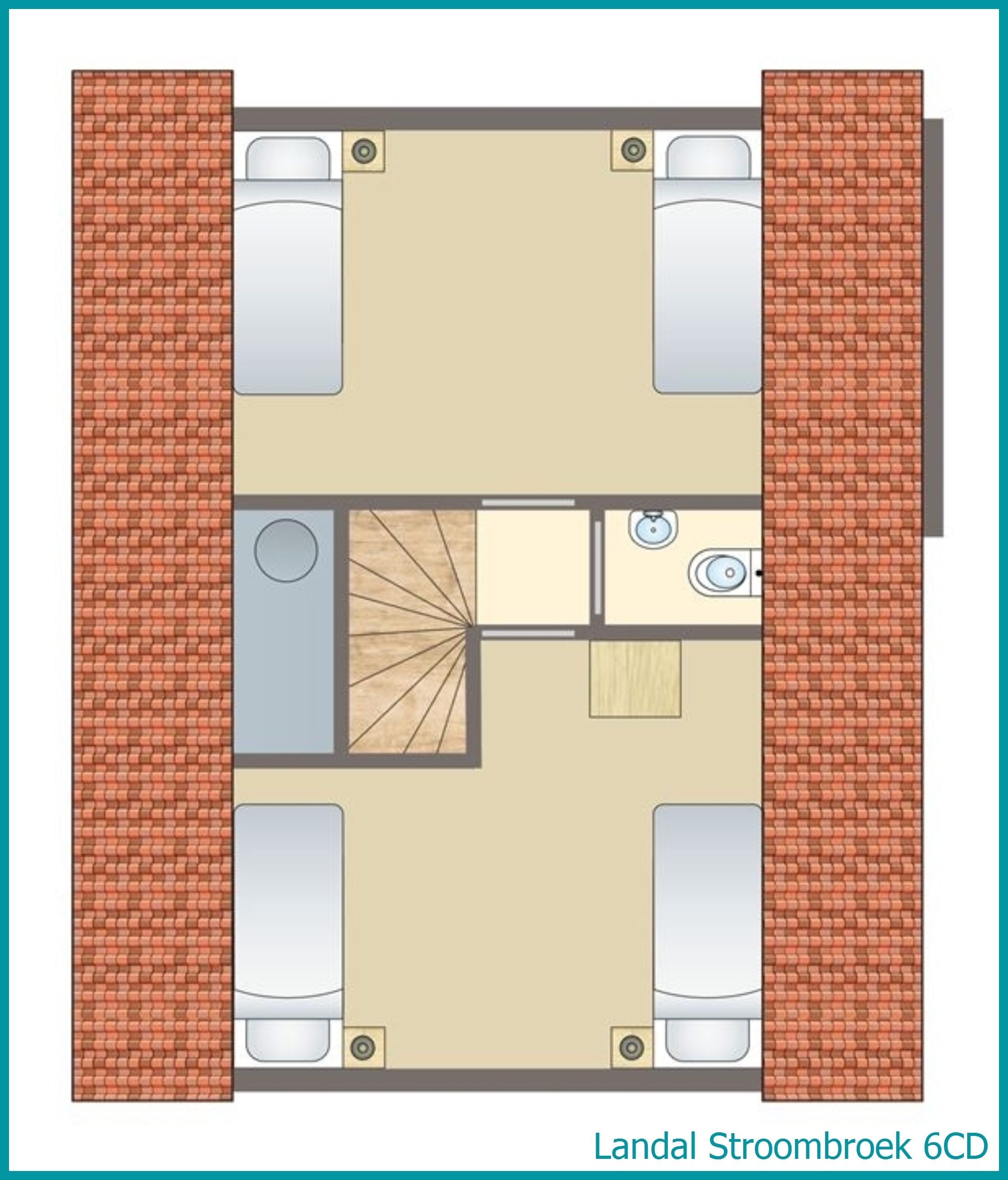 6-Personen-Hunde-Ferienhaus 6CD in Stroombroek