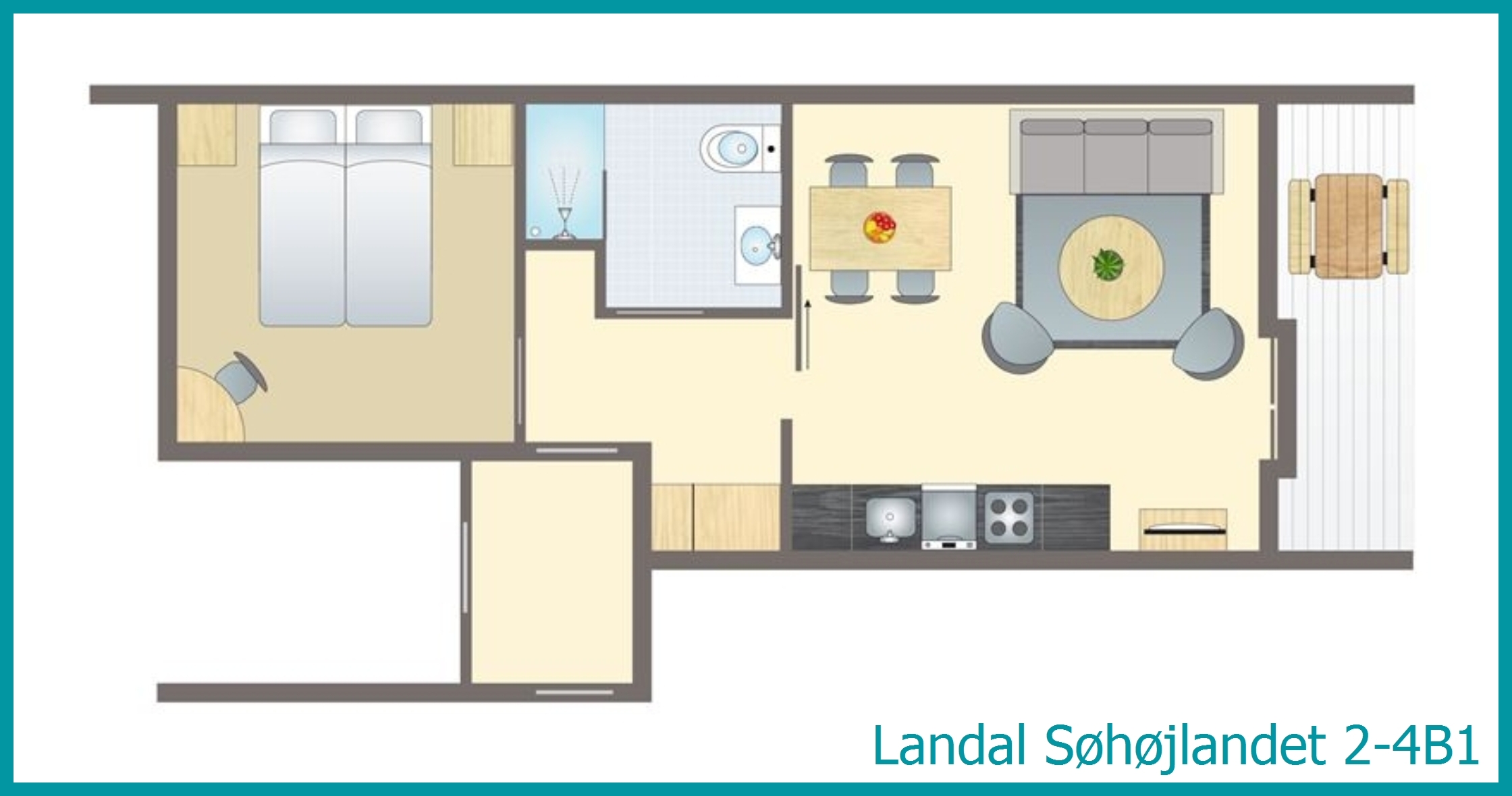 2-4-Personen-Ferienhaus 2-4B1 in Søhøjlandet
