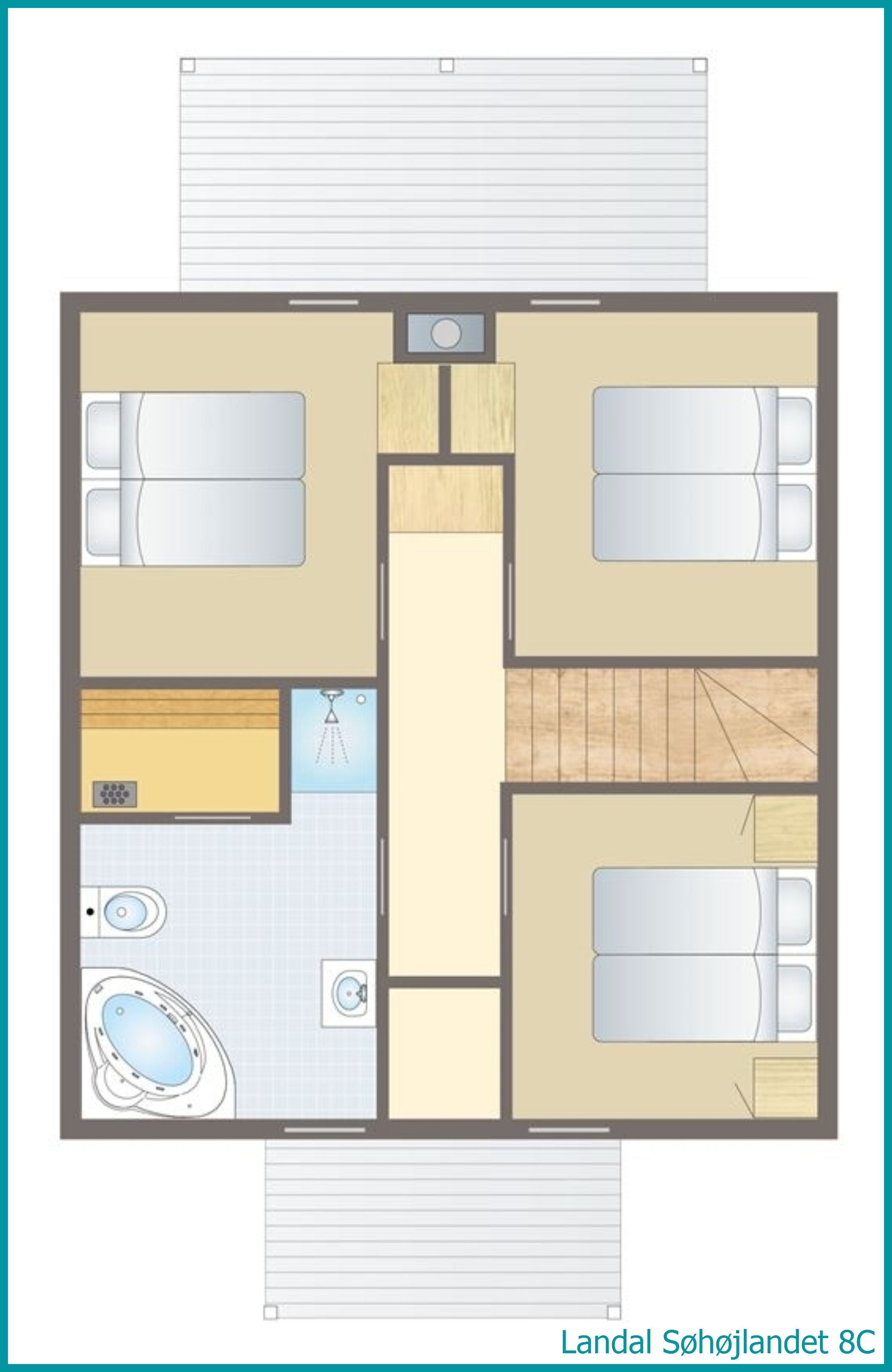 8-Personen-Ferienhaus 8C in Søhøjlandet