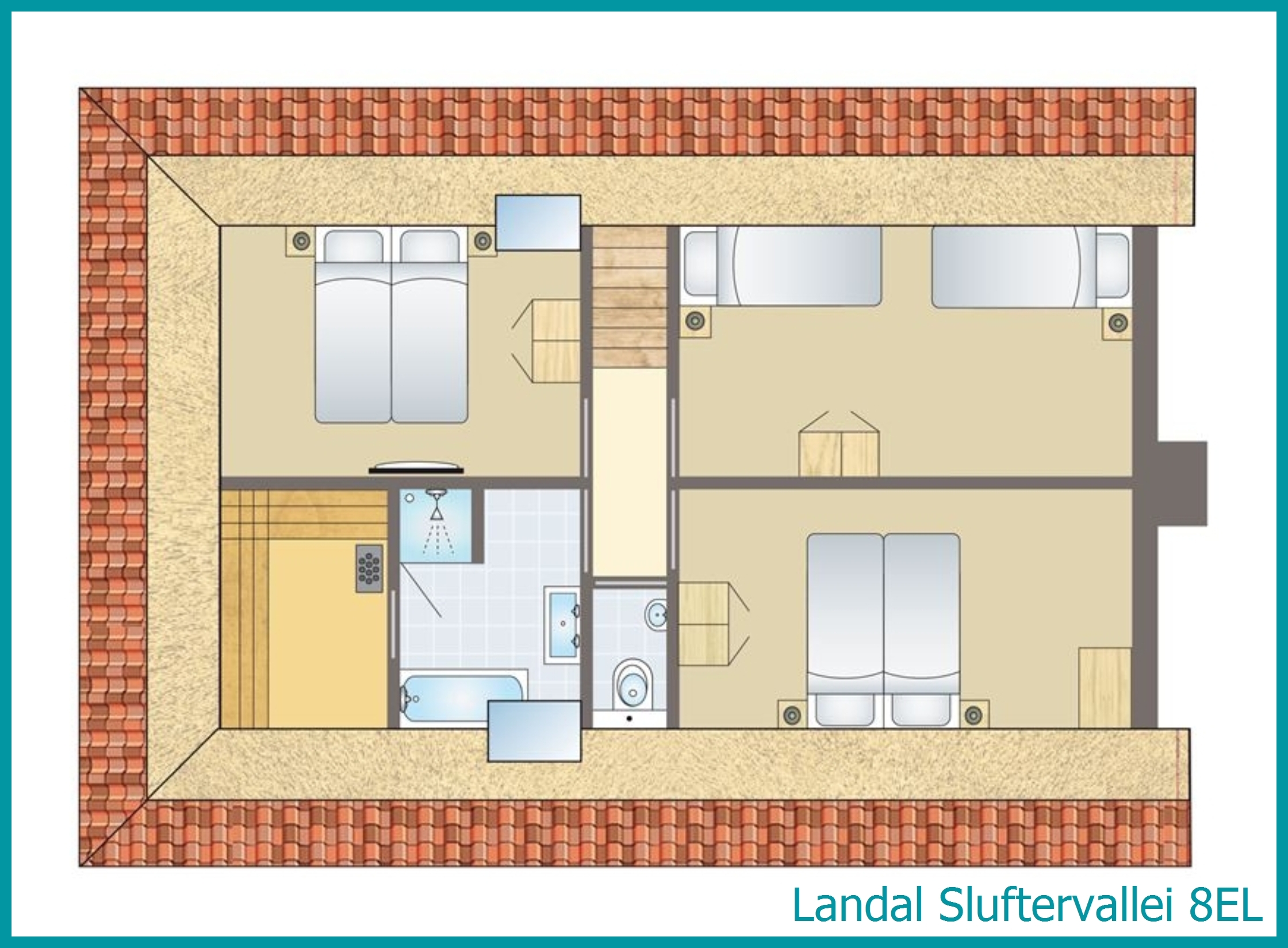 8-Personen-Ferienhaus 8EL in Sluftervallei
