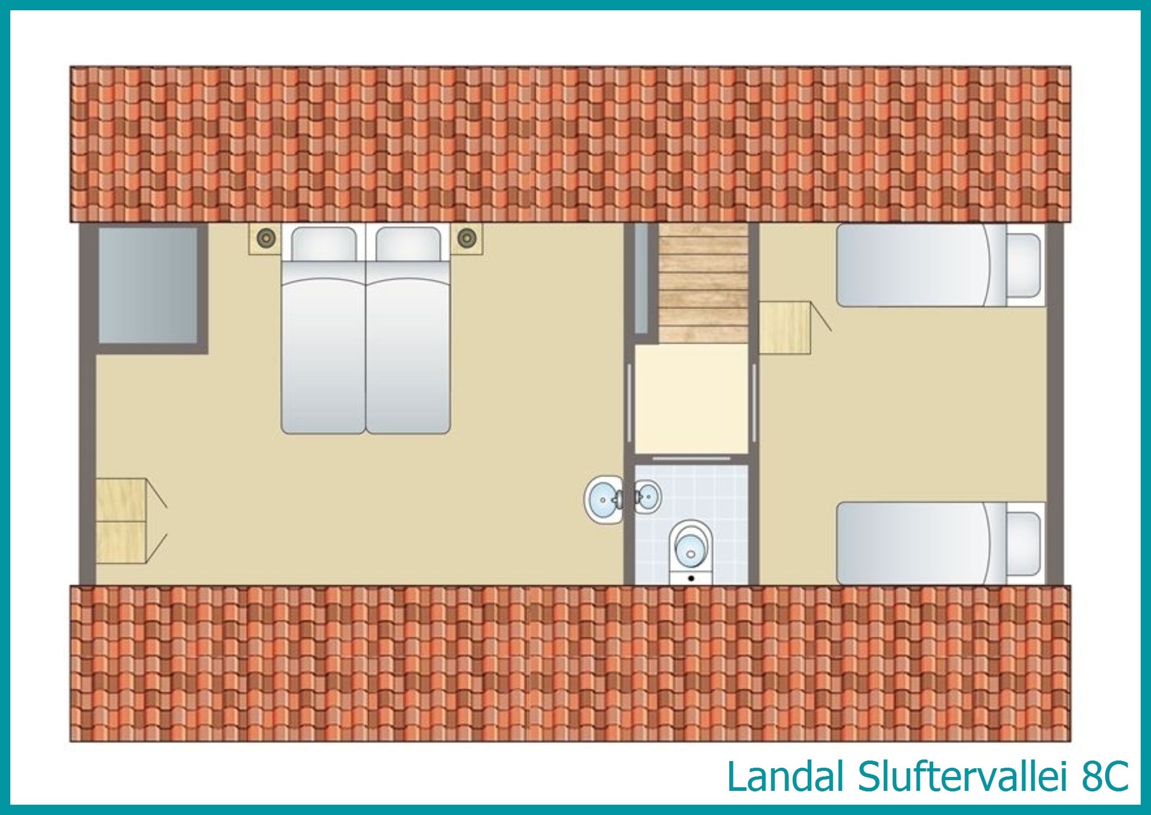 bungalow 8 personnes 8C à Sluftervallei