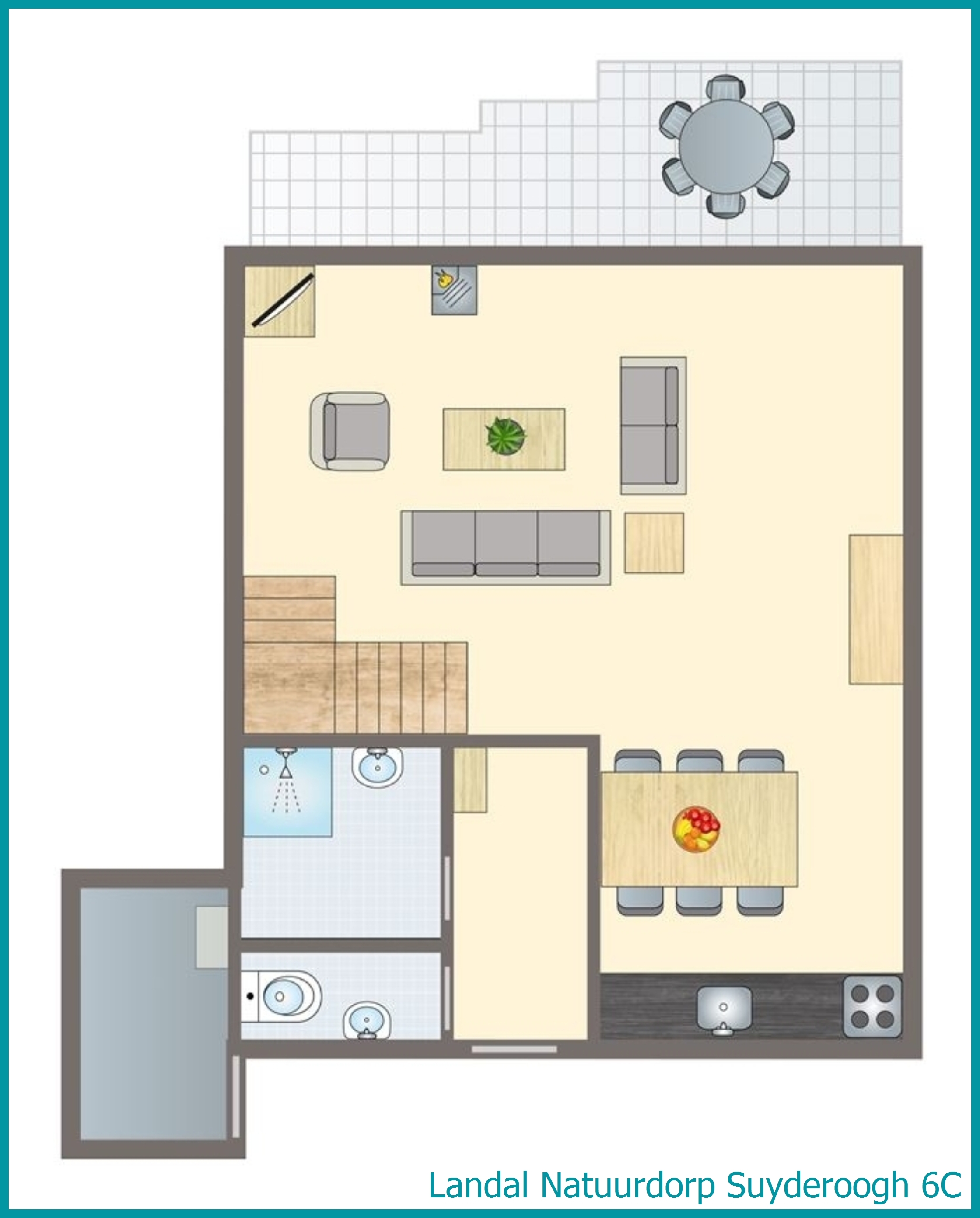 6-Personen-Ferienhaus 6C in Natuurdorp Suyderoogh