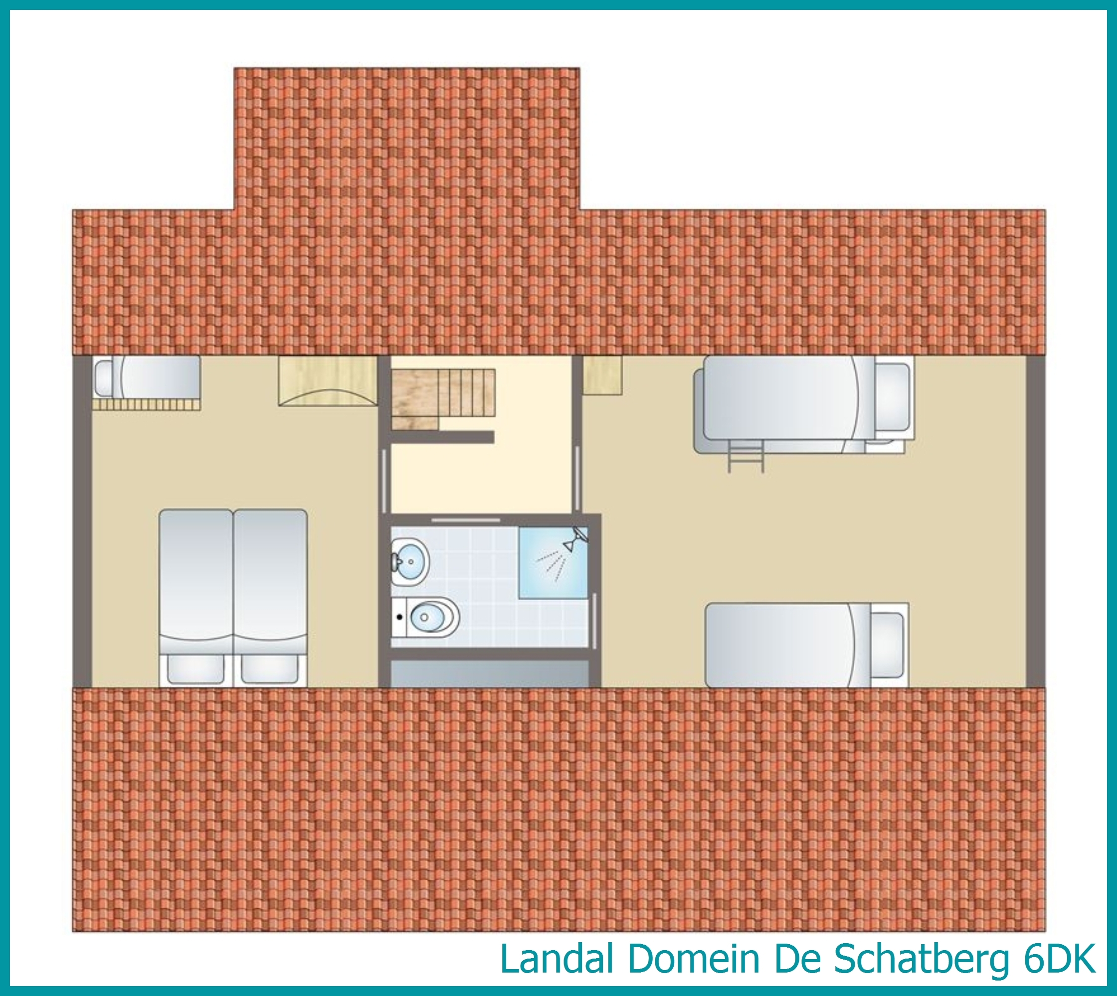 6-Personen-Kinder-Ferienhaus 6DK in Domein De Schatberg
