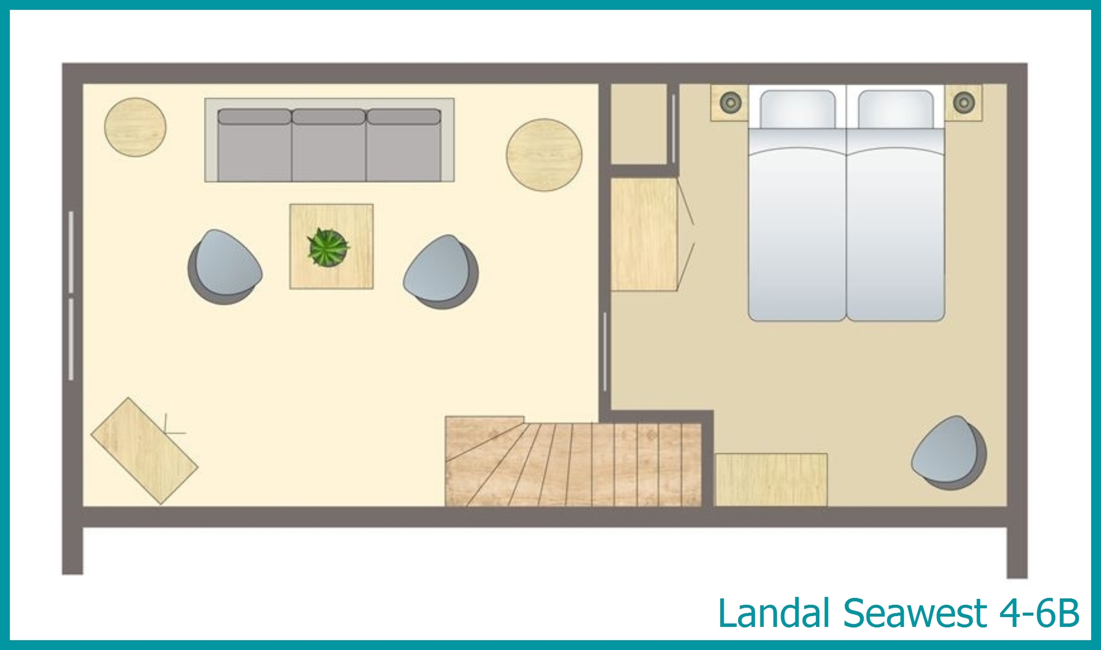 4-6-Personen-Ferienhaus 4-6B in Seawest
