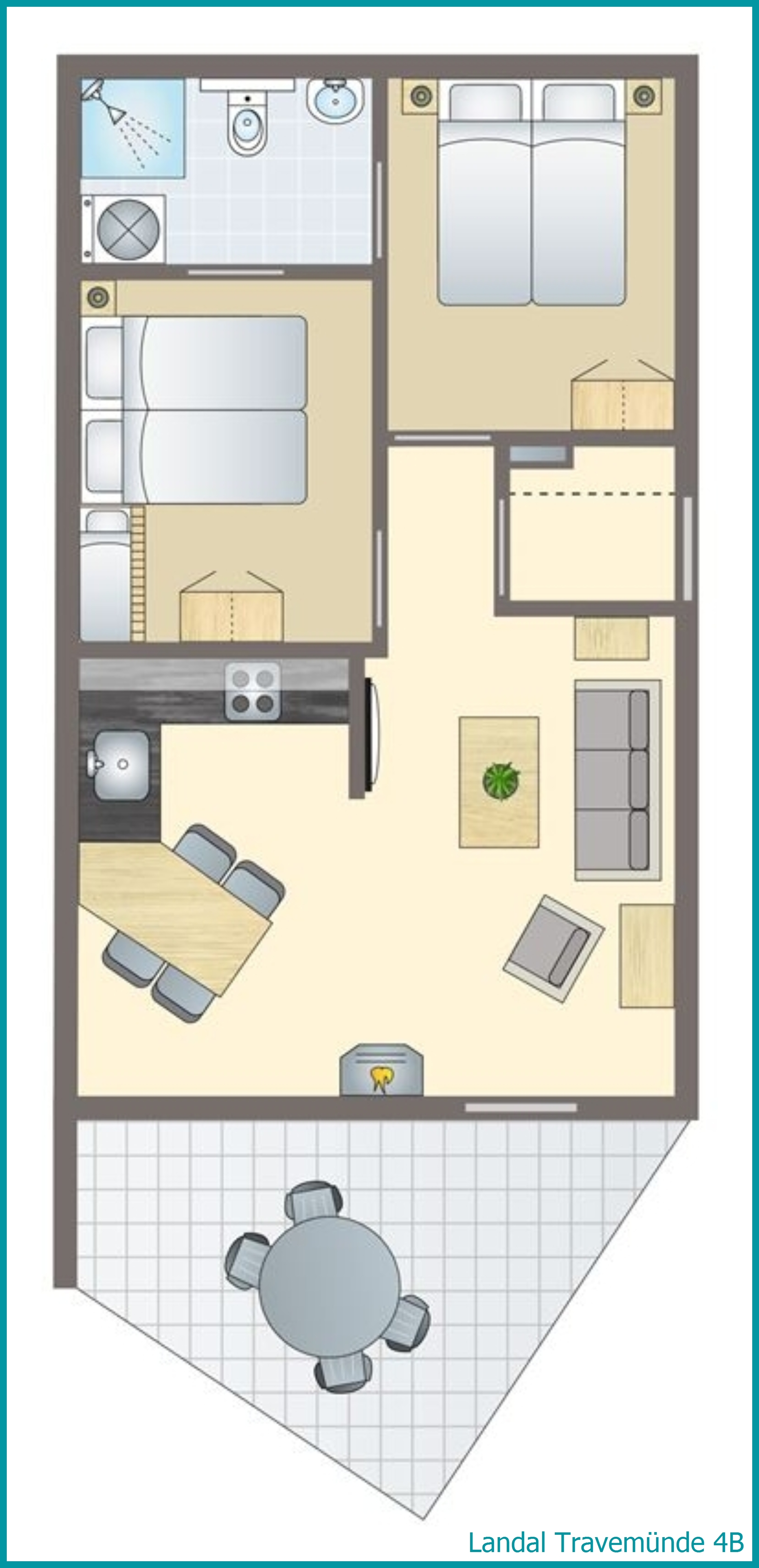 4-Personen-Ferienhaus 4B in Travemünde