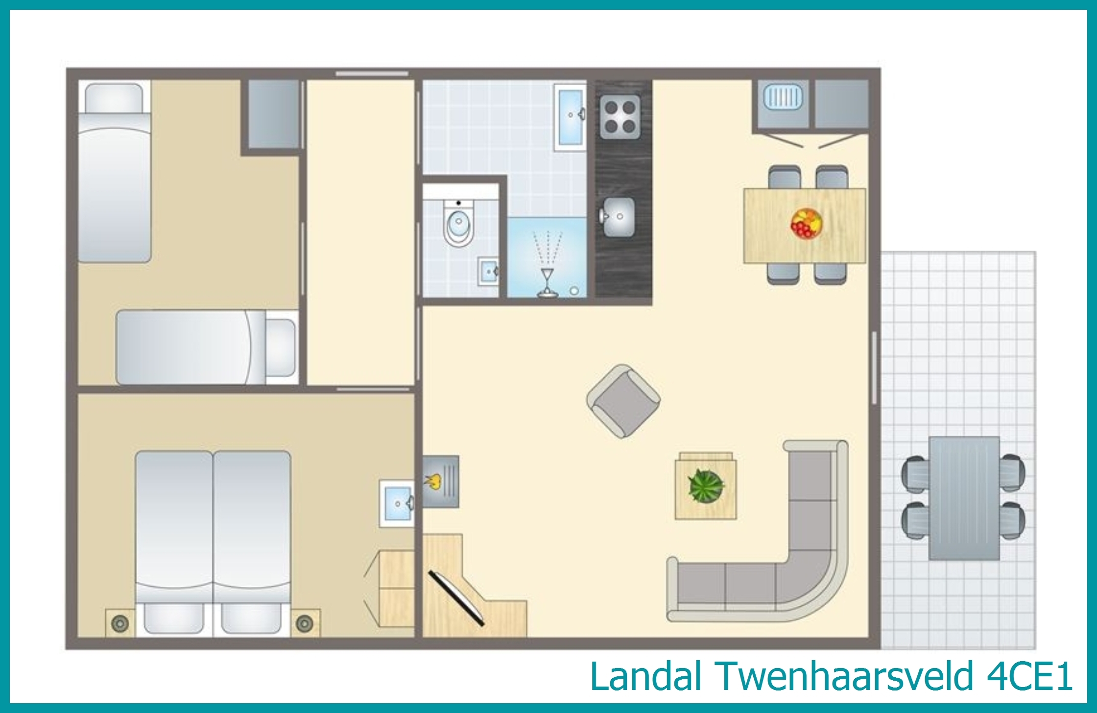 4-Personen-Ferienhaus 4CE1 in Twenhaarsveld