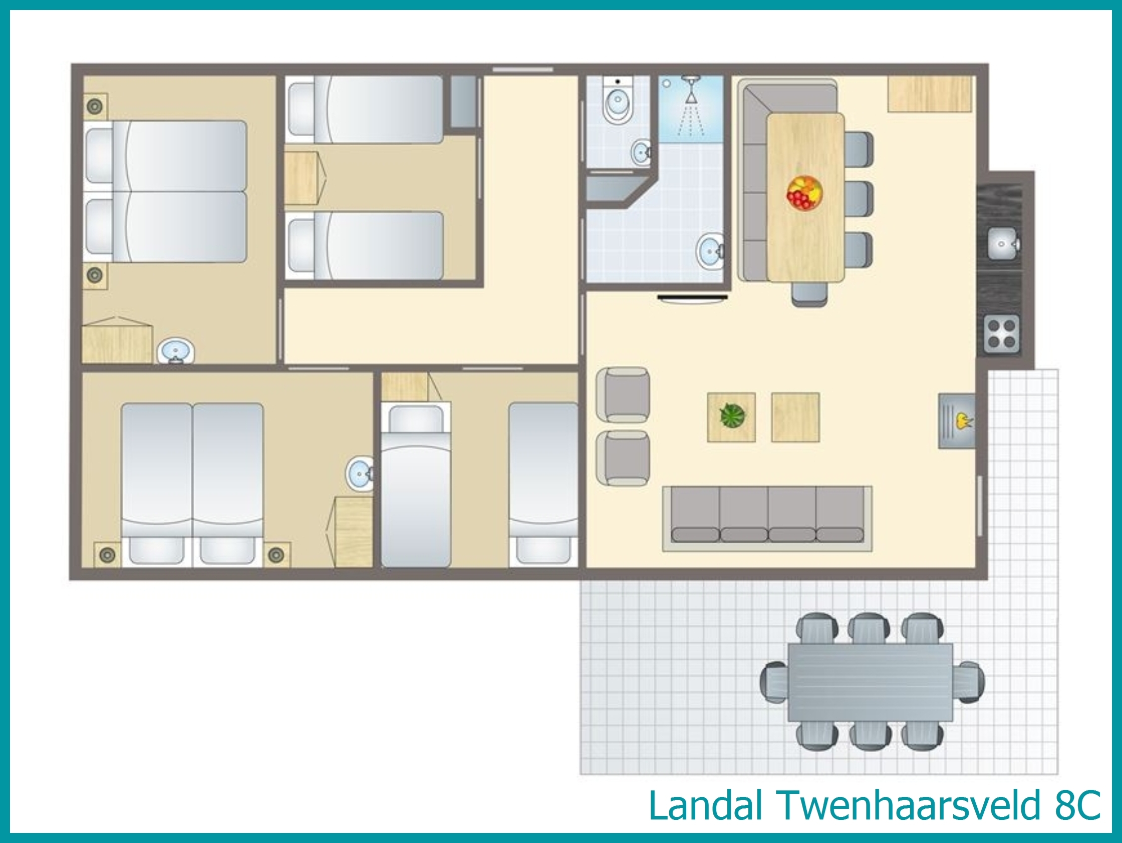 8-Personen-Ferienhaus 8C in Twenhaarsveld