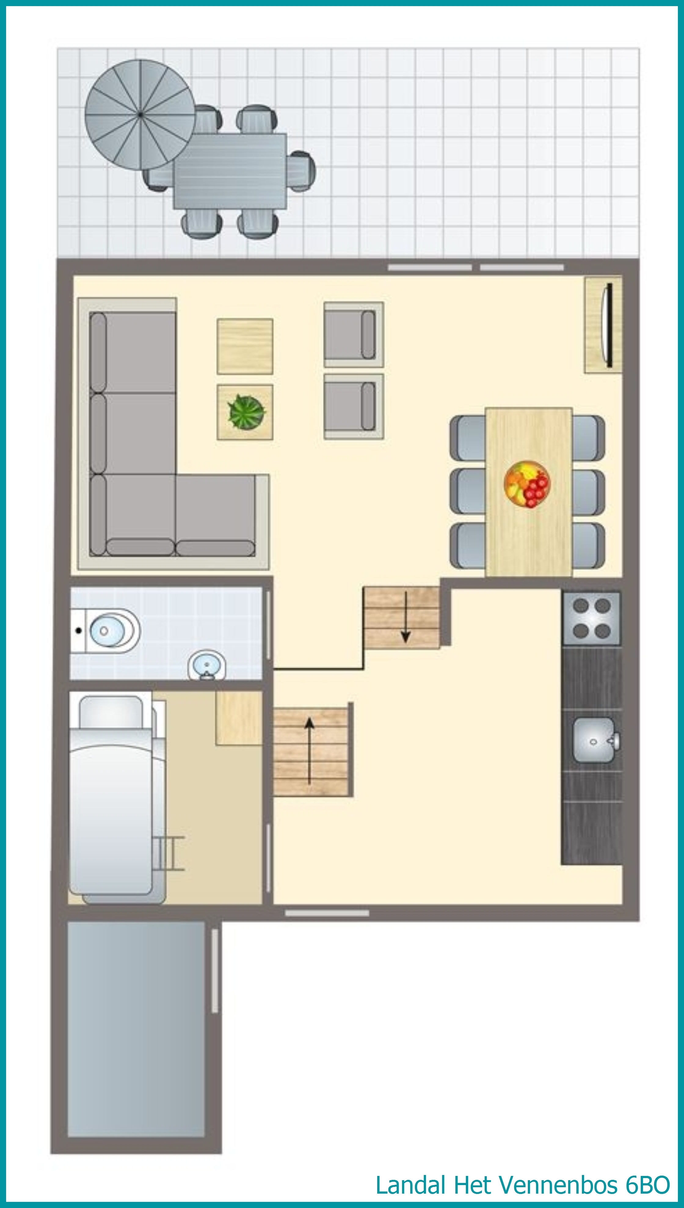 6-Personen-Ferienhaus 6BO in Het Vennenbos