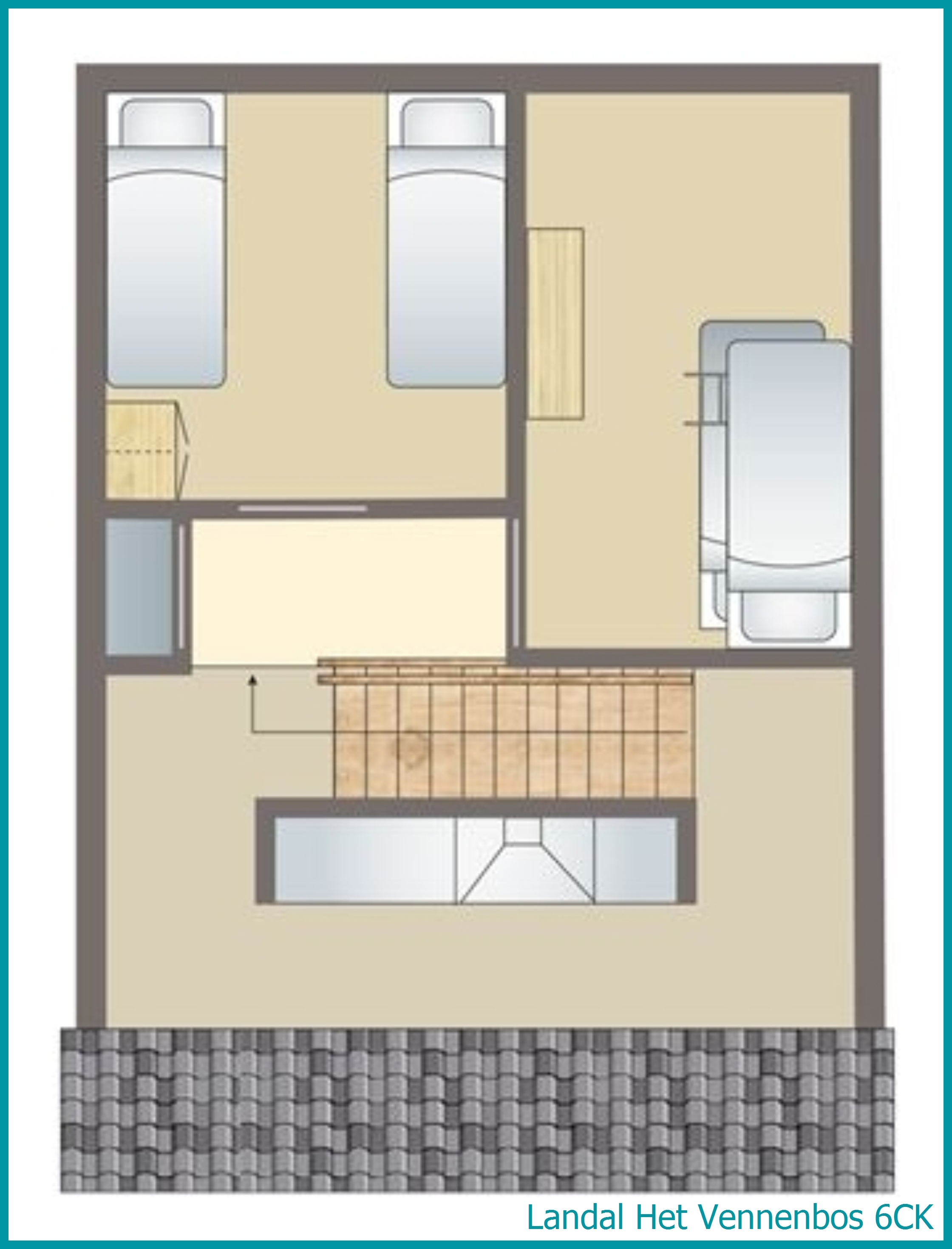 6-Personen-Kinder-Ferienhaus 6CK in Het Vennenbos