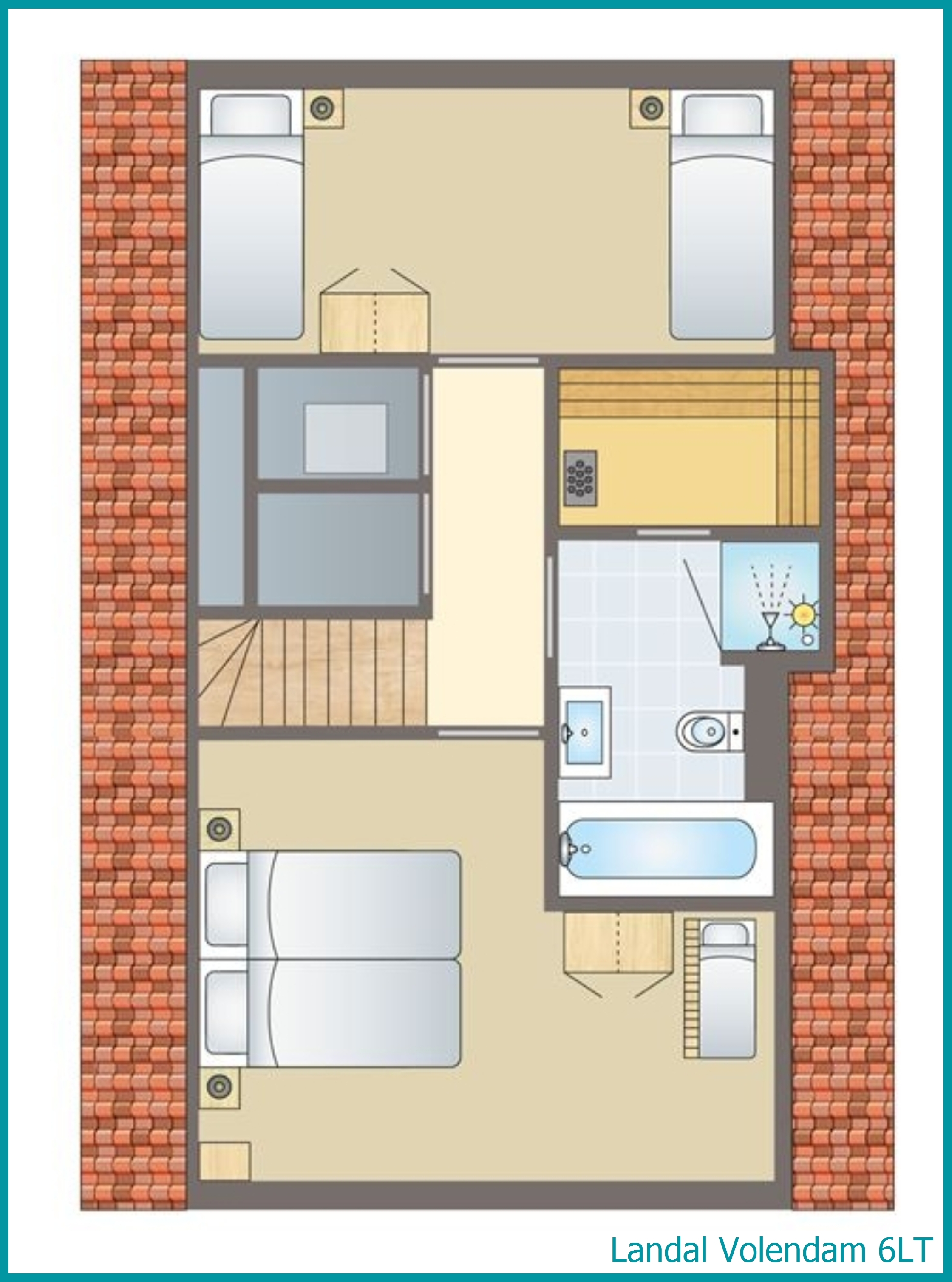 6-Personen-Ferienhaus, Barrierefrei+ 6LT in Volendam