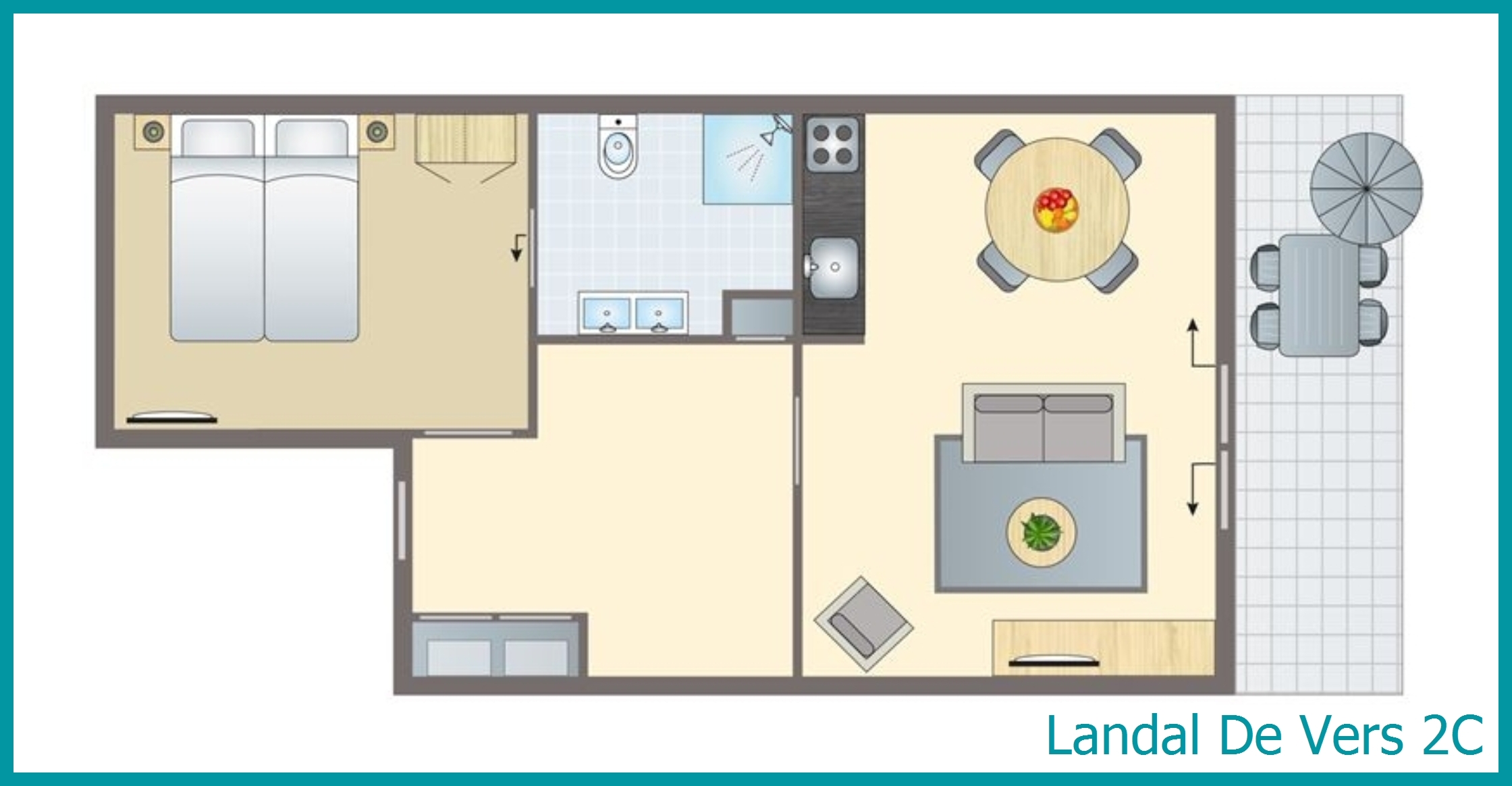 2-Personen-Ferienhaus 2C in De Vers