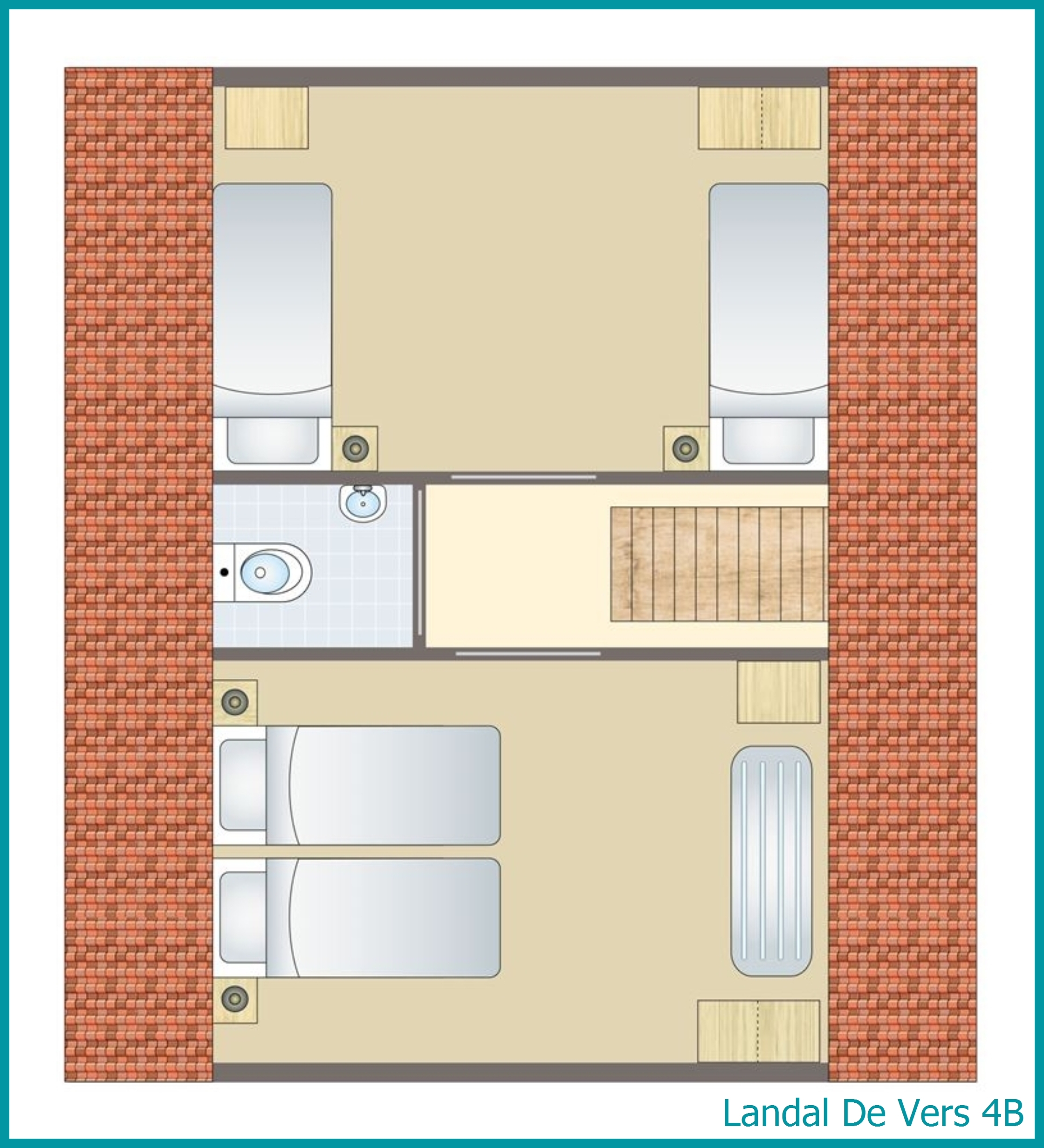 4-Personen-Landhaus 4B in De Vers