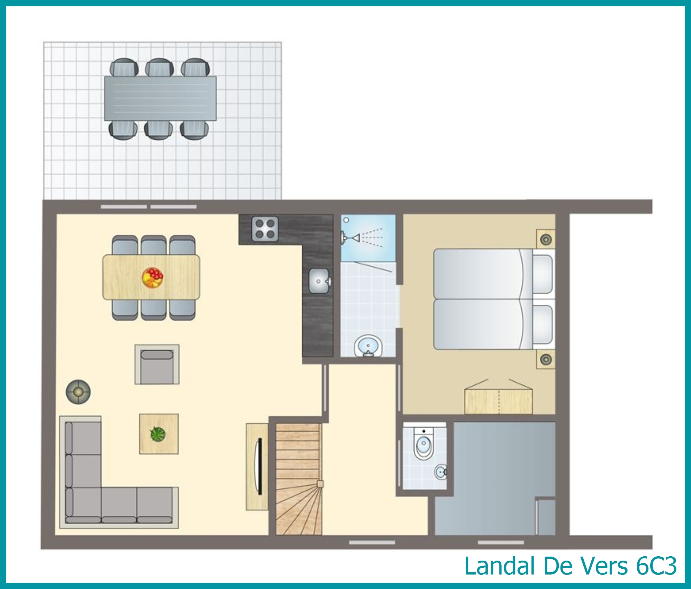 6-Personen-Ferienhaus 6C3 in De Vers