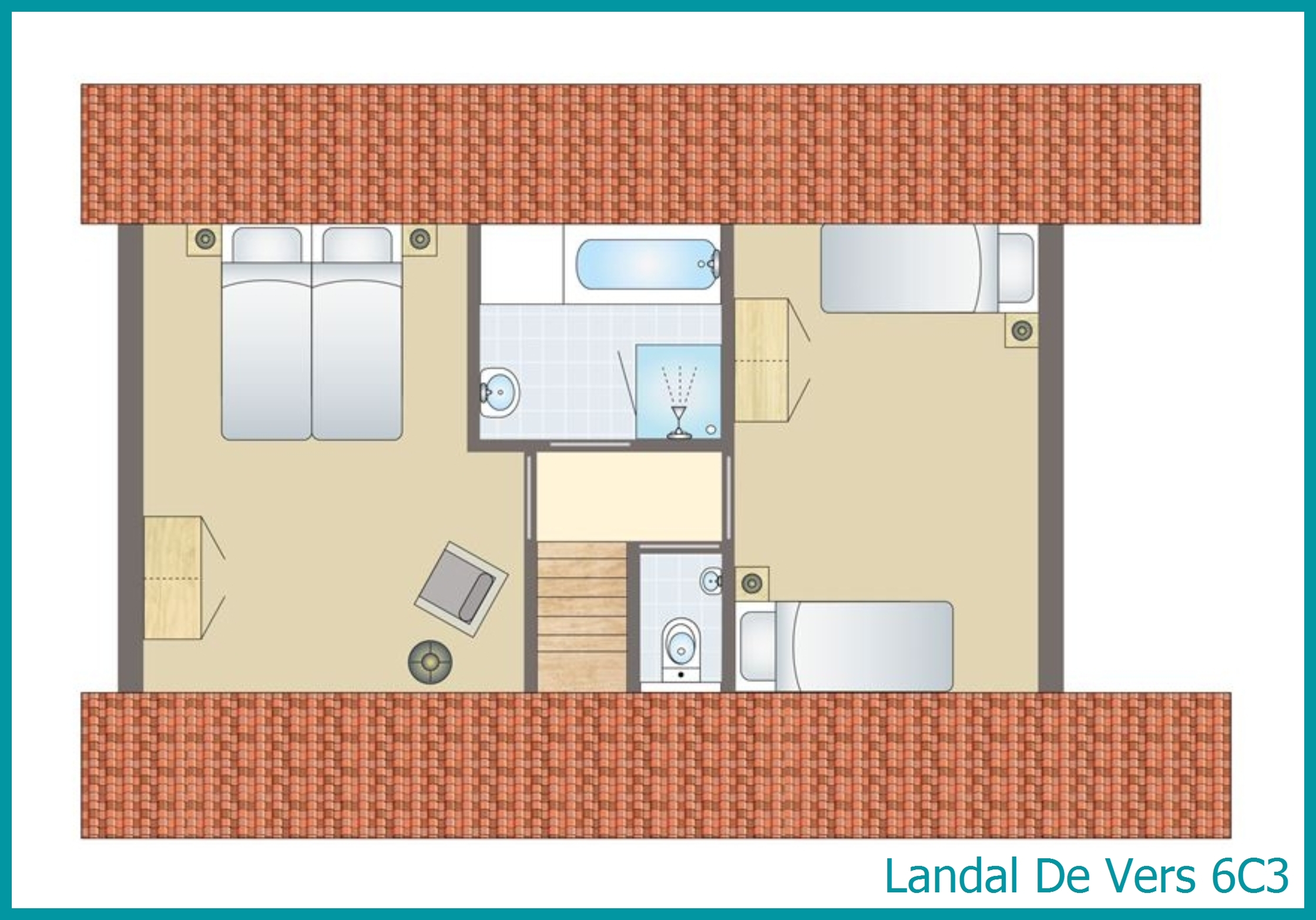 6-Personen-Ferienhaus 6C3 in De Vers