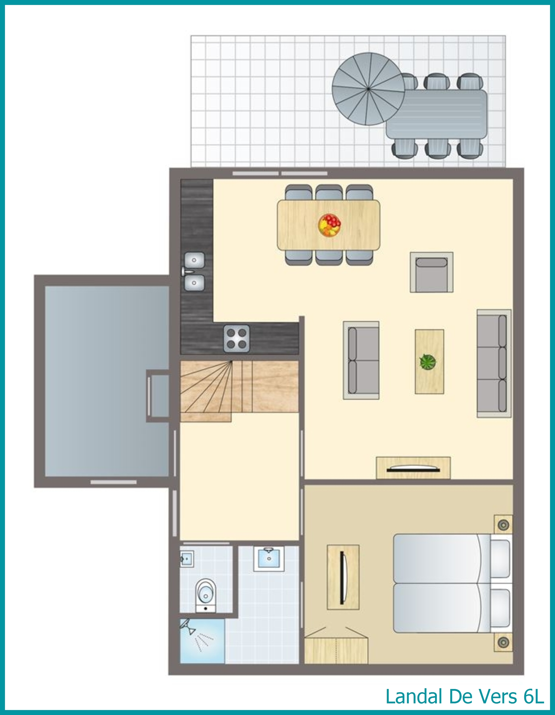 6-Personen-Ferienhaus 6L in De Vers