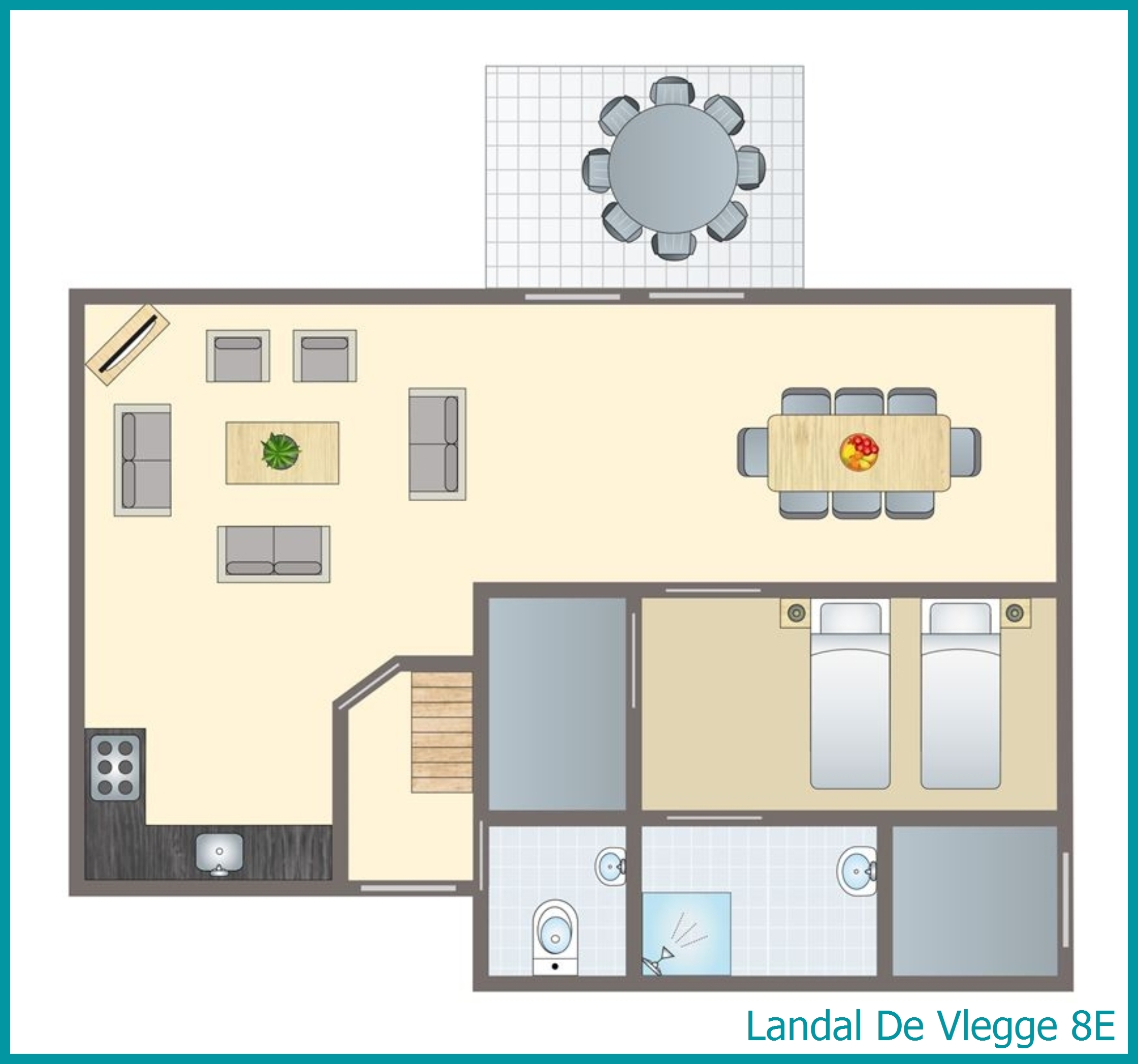 8-Personen-Ferienhaus 8E in De Vlegge