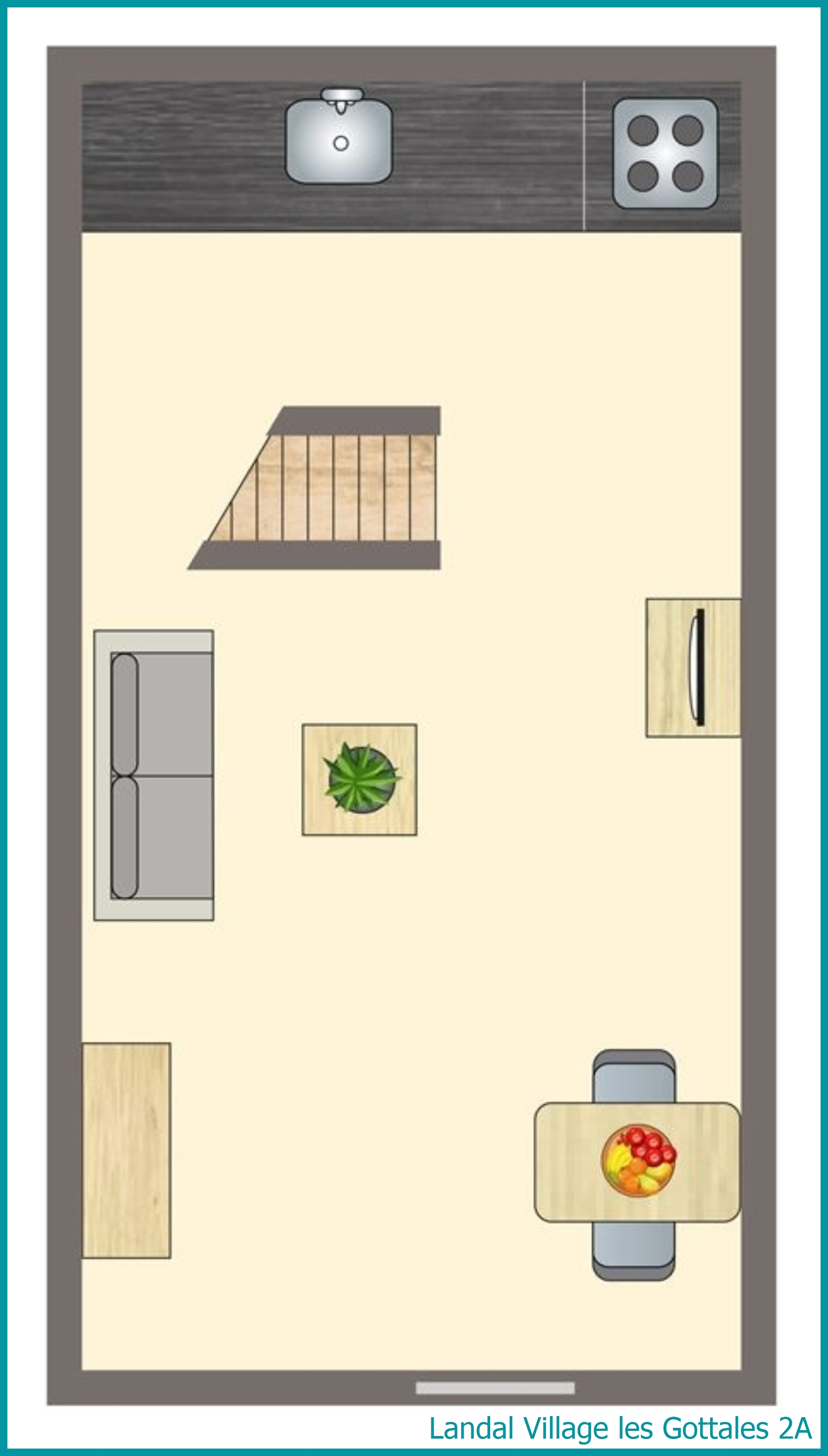 2-Personen-Ferienhaus 2A in Village les Gottales