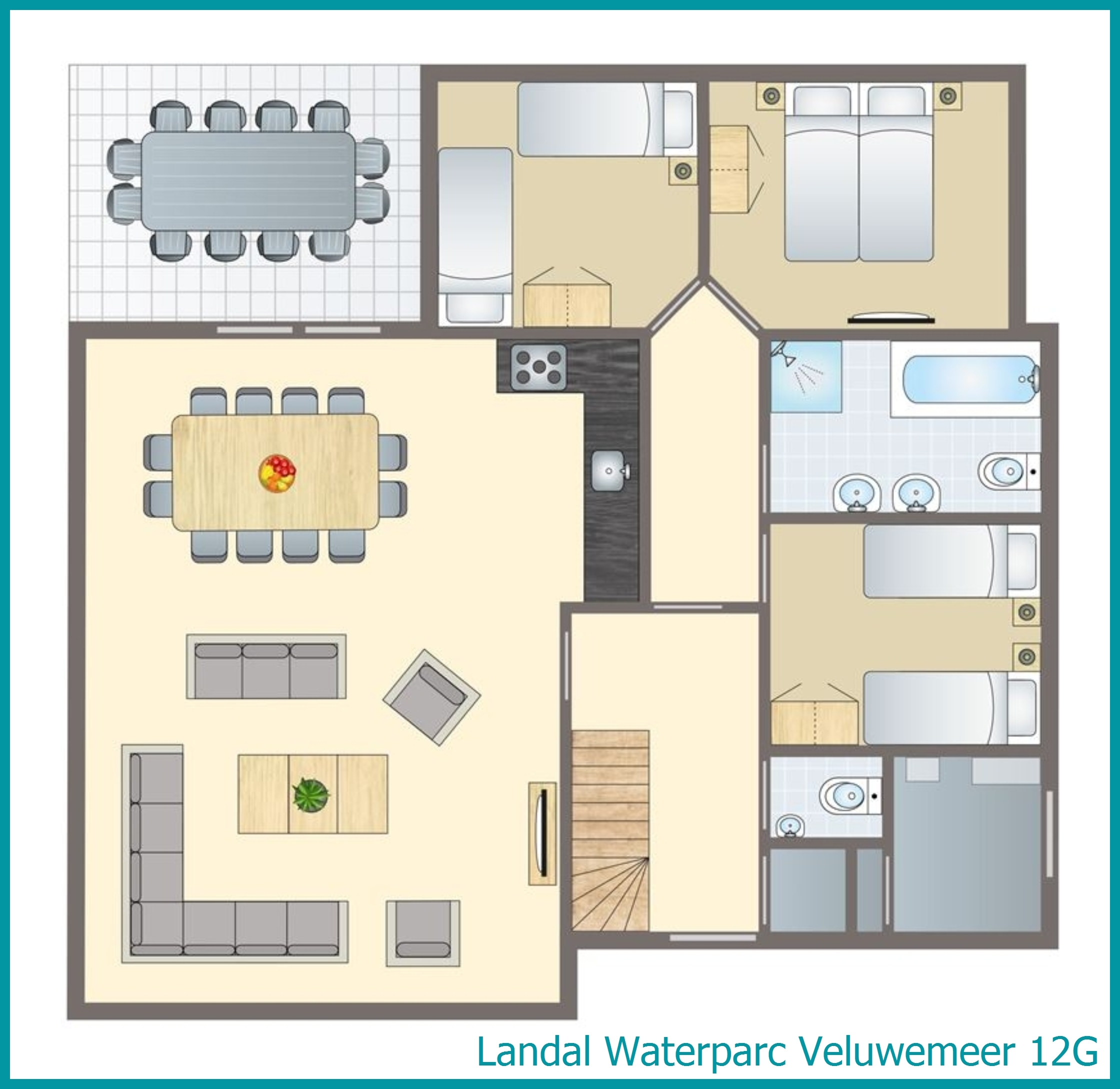 12-Personen-Villa 12G in Waterparc Veluwemeer