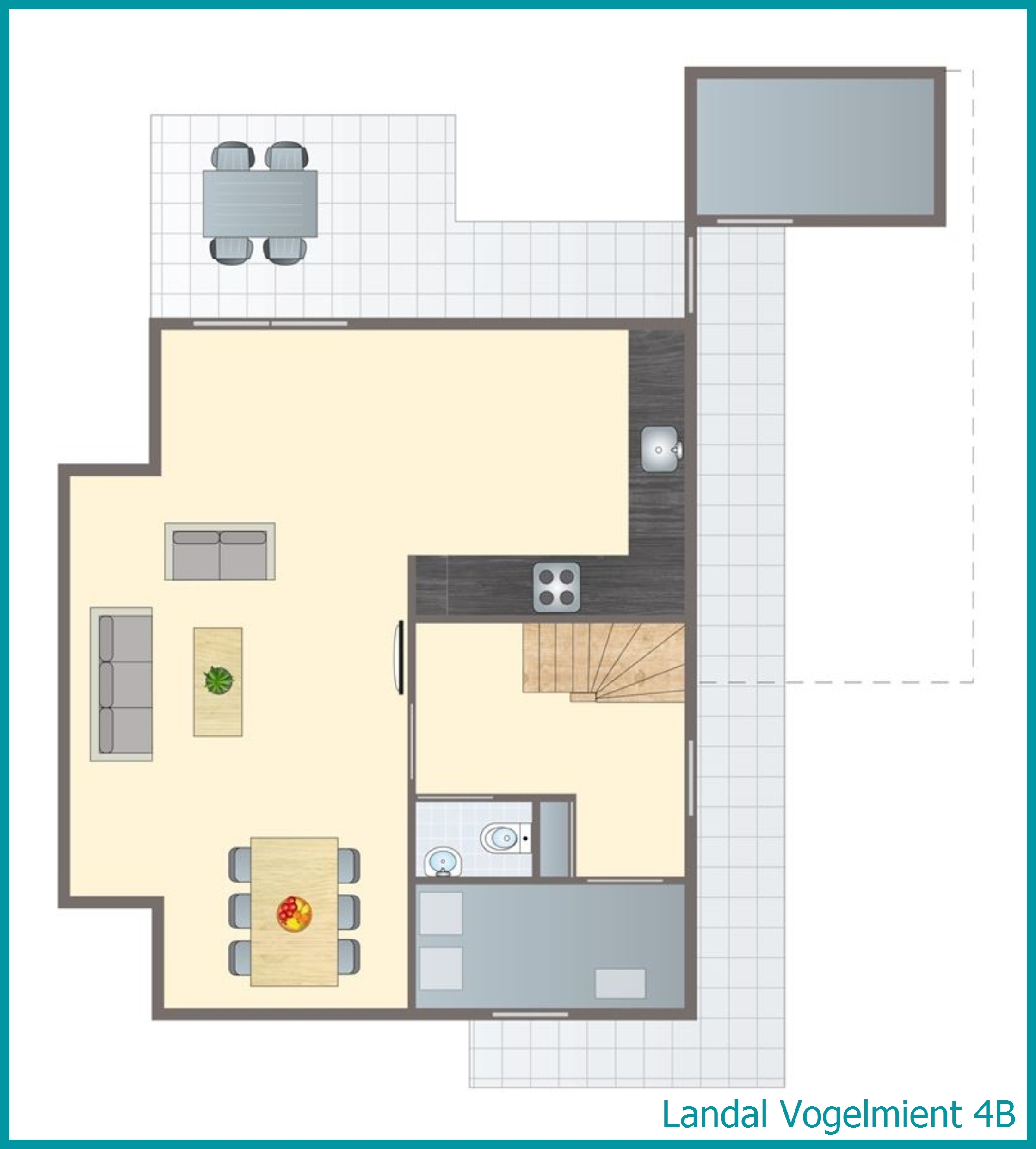 4-Personen-Villa 4B in Vogelmient