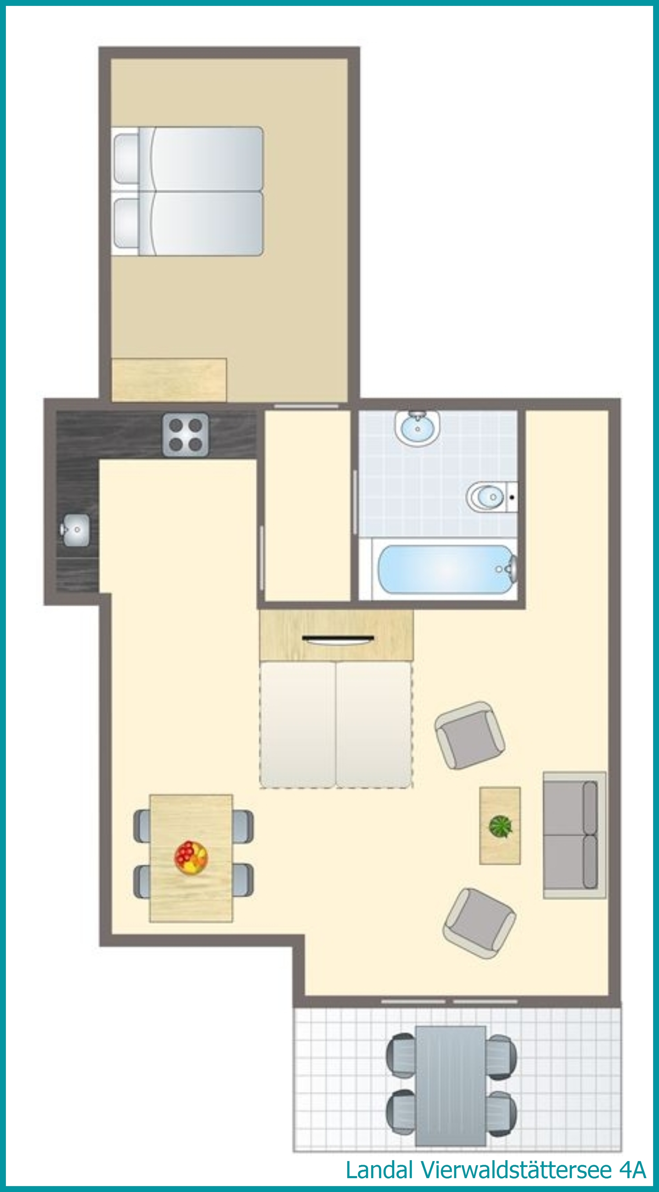 appartement 4 personnes 4A à Vierwaldstättersee