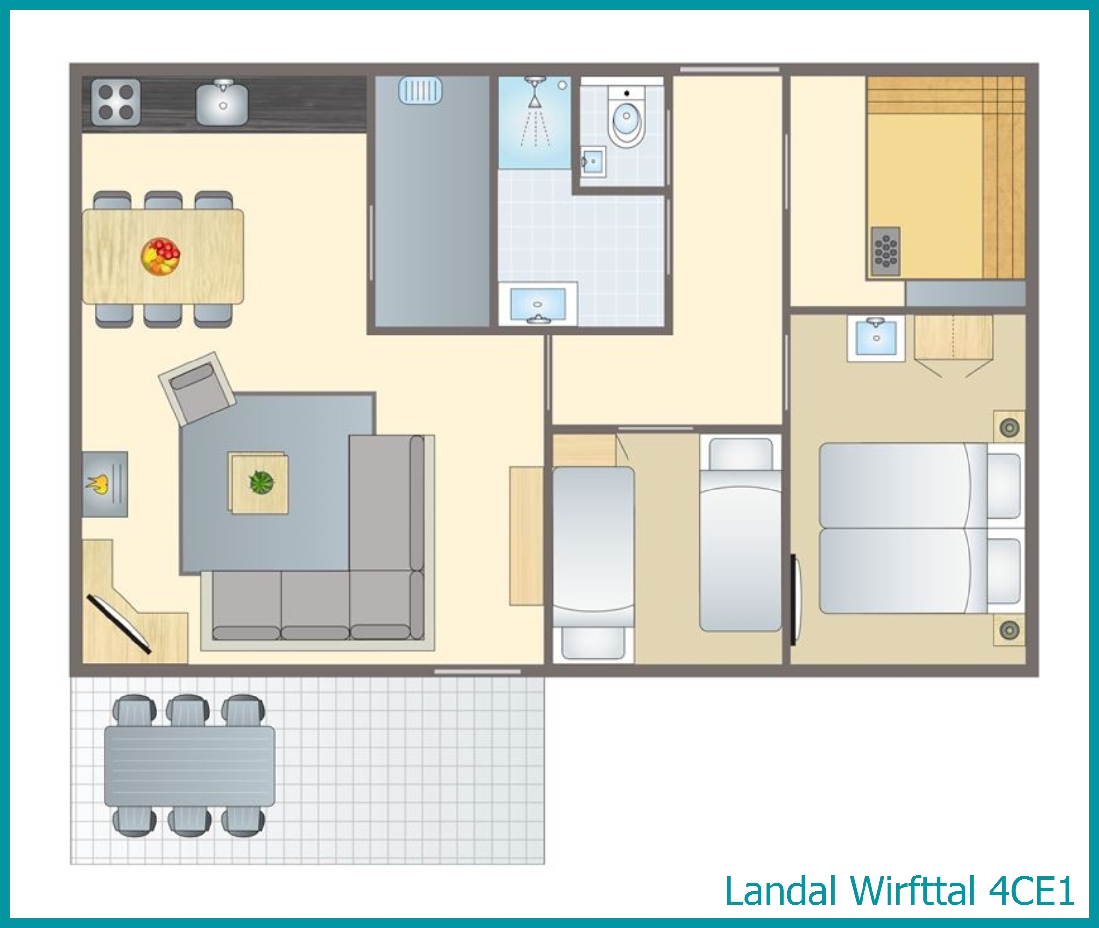 bungalow 4 personnes 4CE1 à Wirfttal