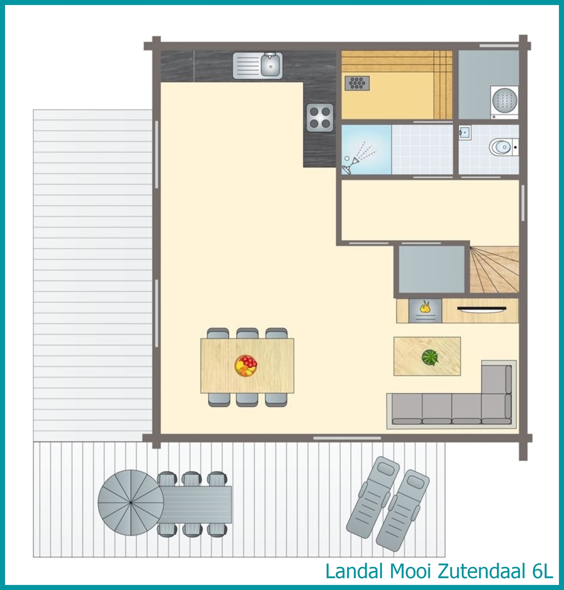 6-Personen-Ferienhaus 6L in Mooi Zutendaal