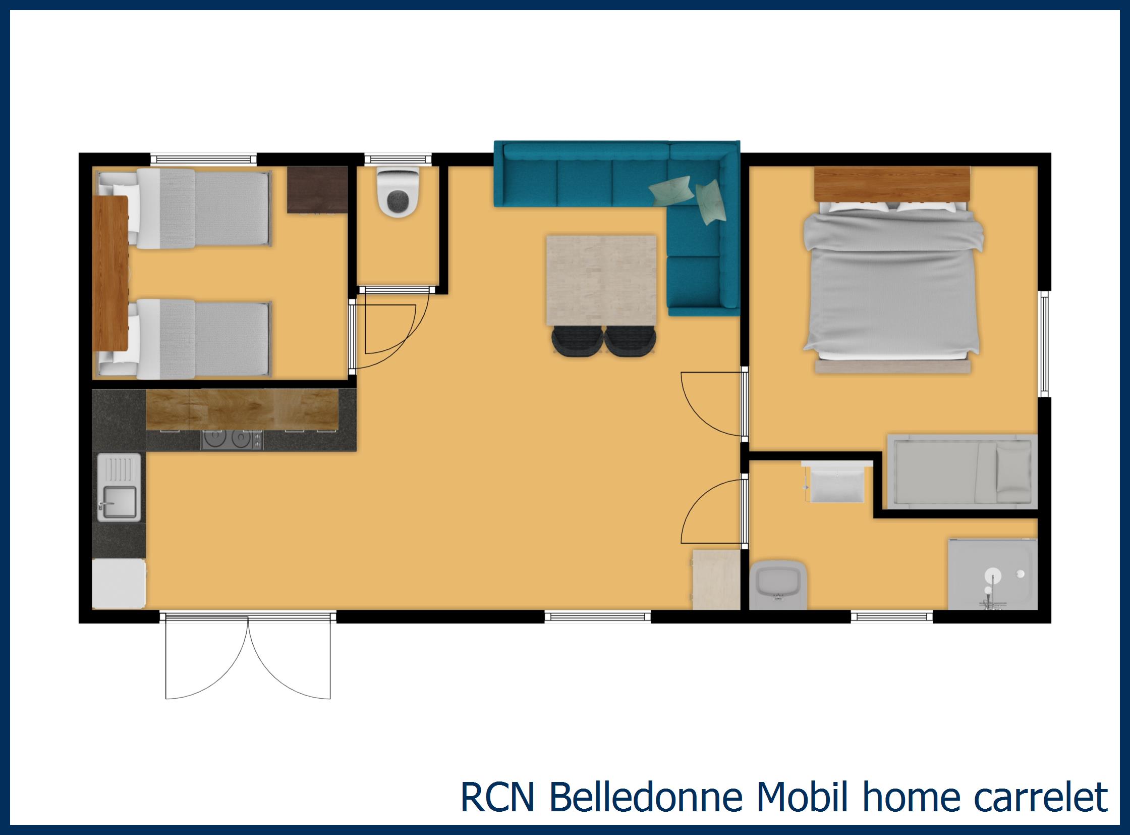  Mobil home carrelet à Belledonne