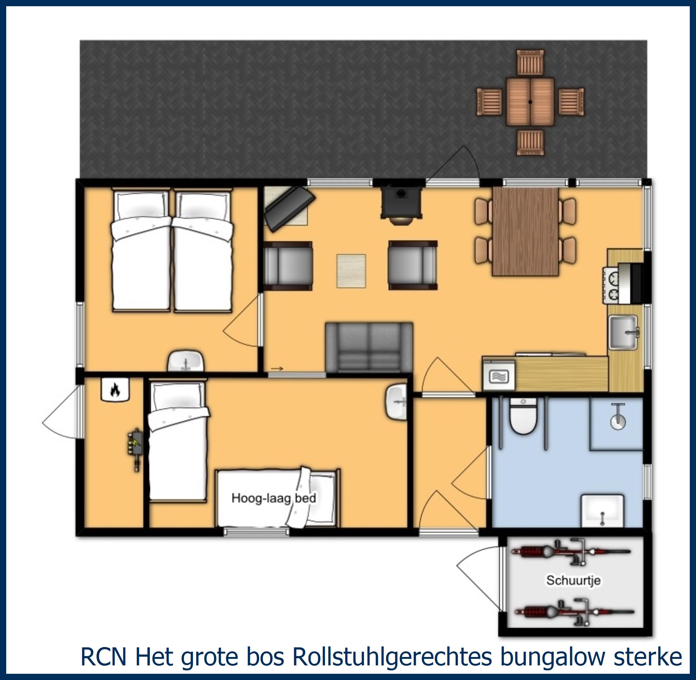 Ferienhaus Rollstuhlgerechtes  Sterkenburg in Het Grote Bos