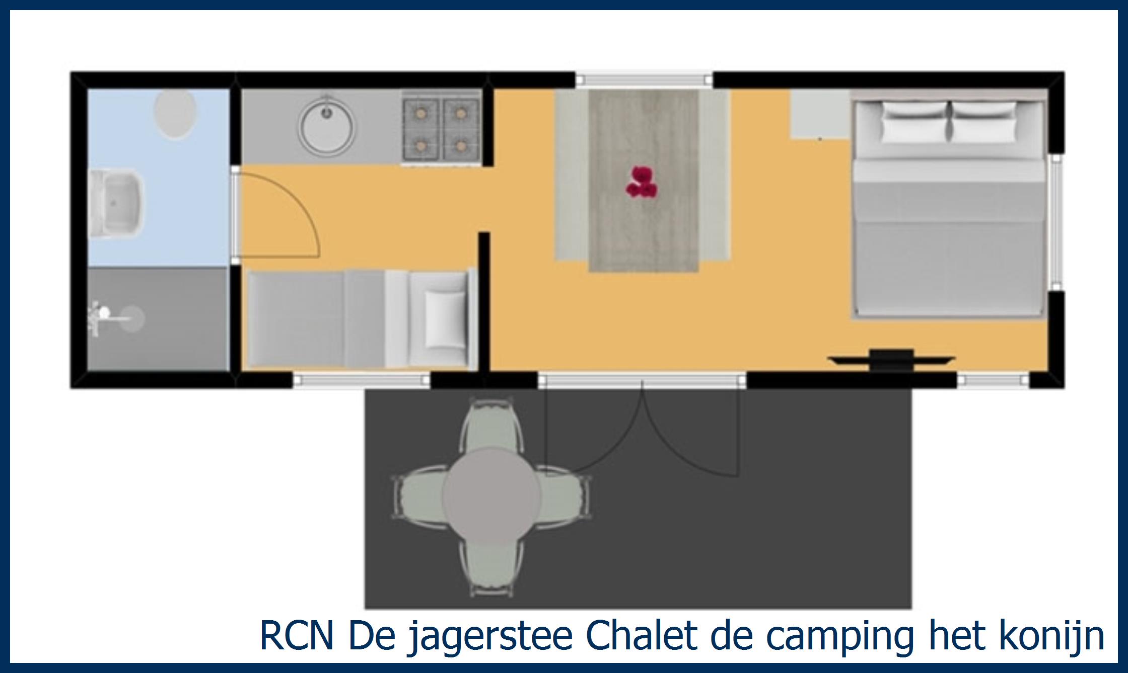 Cabane en bois de camping het Konijn à De Jagerstee