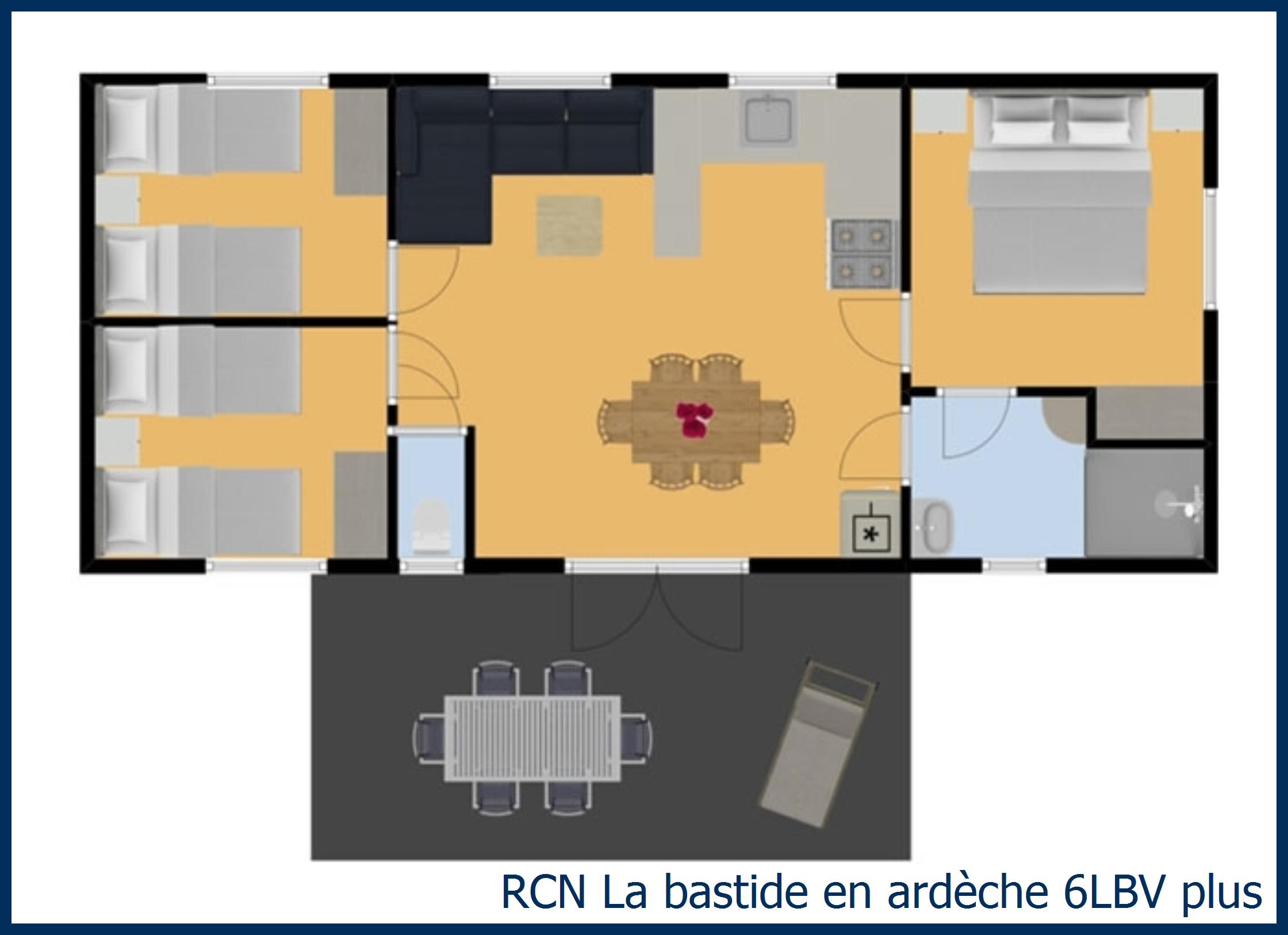 Mobilheim acacia 6LBV plus in La Bastide en Ardèche