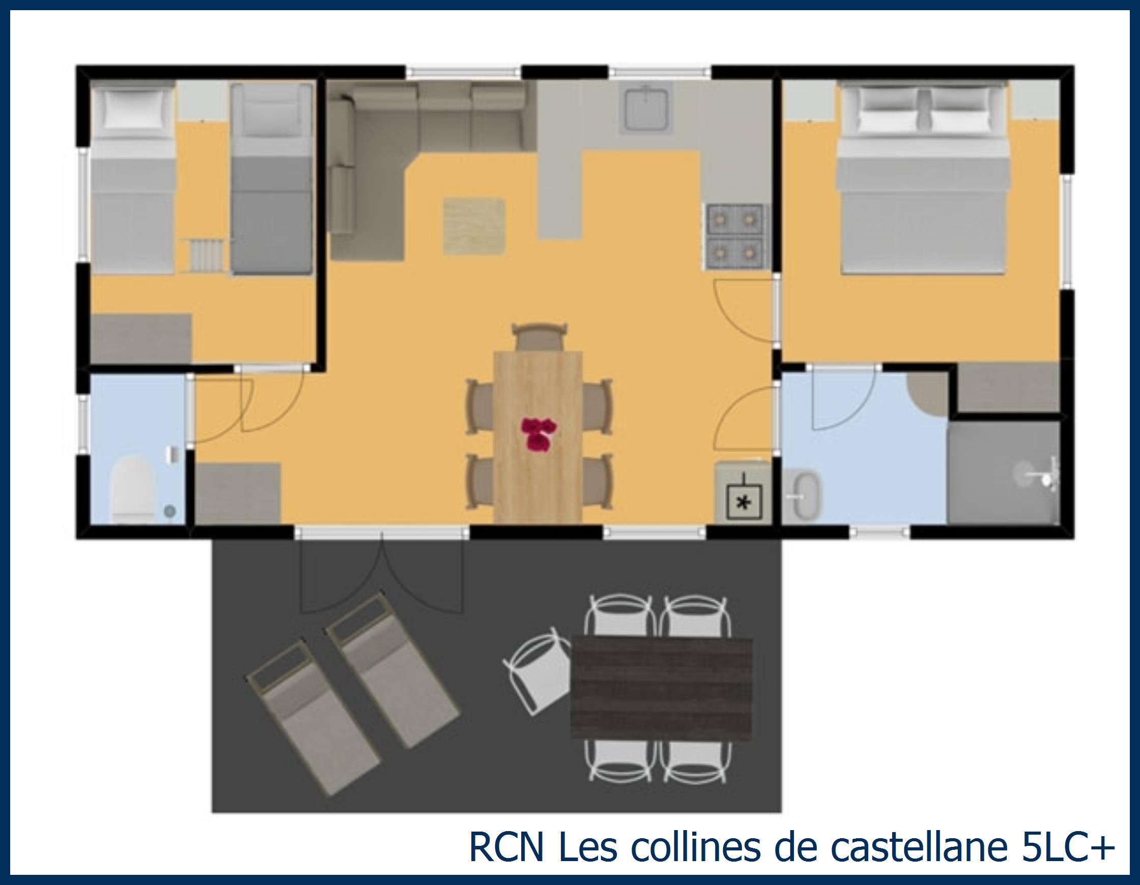 Mobil home basilic 5LC+ à Les Collines de Castellane