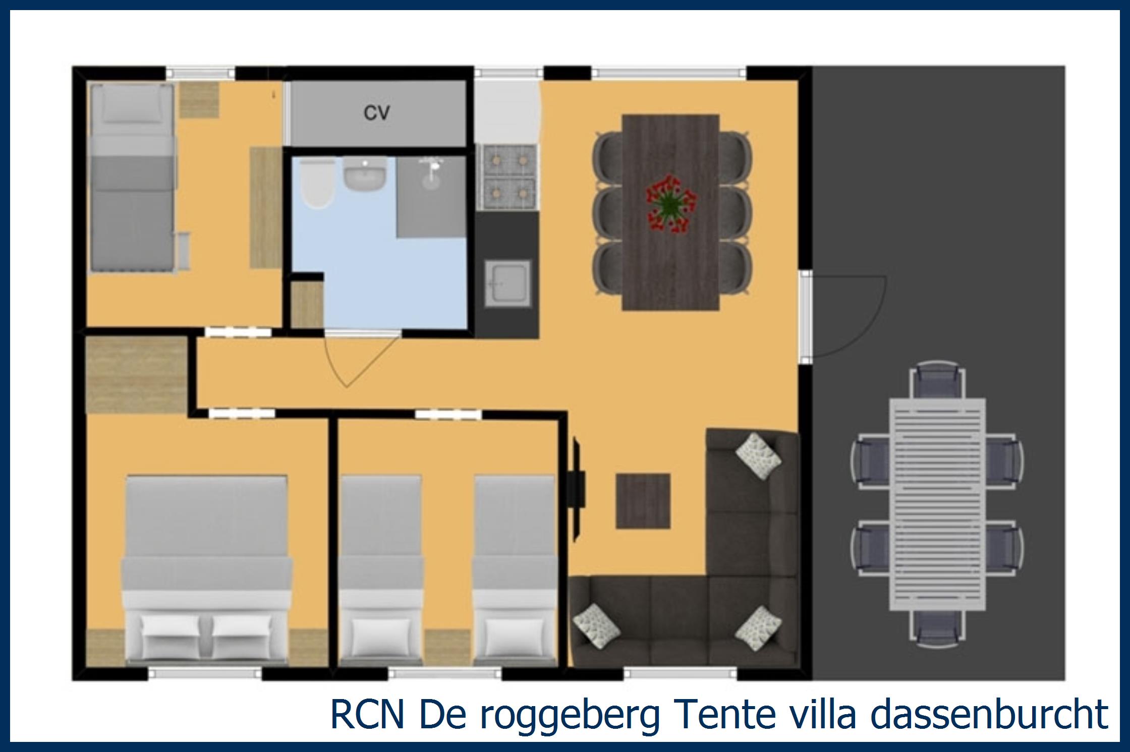 Cottage Tente villa dassenburcht à De Roggeberg