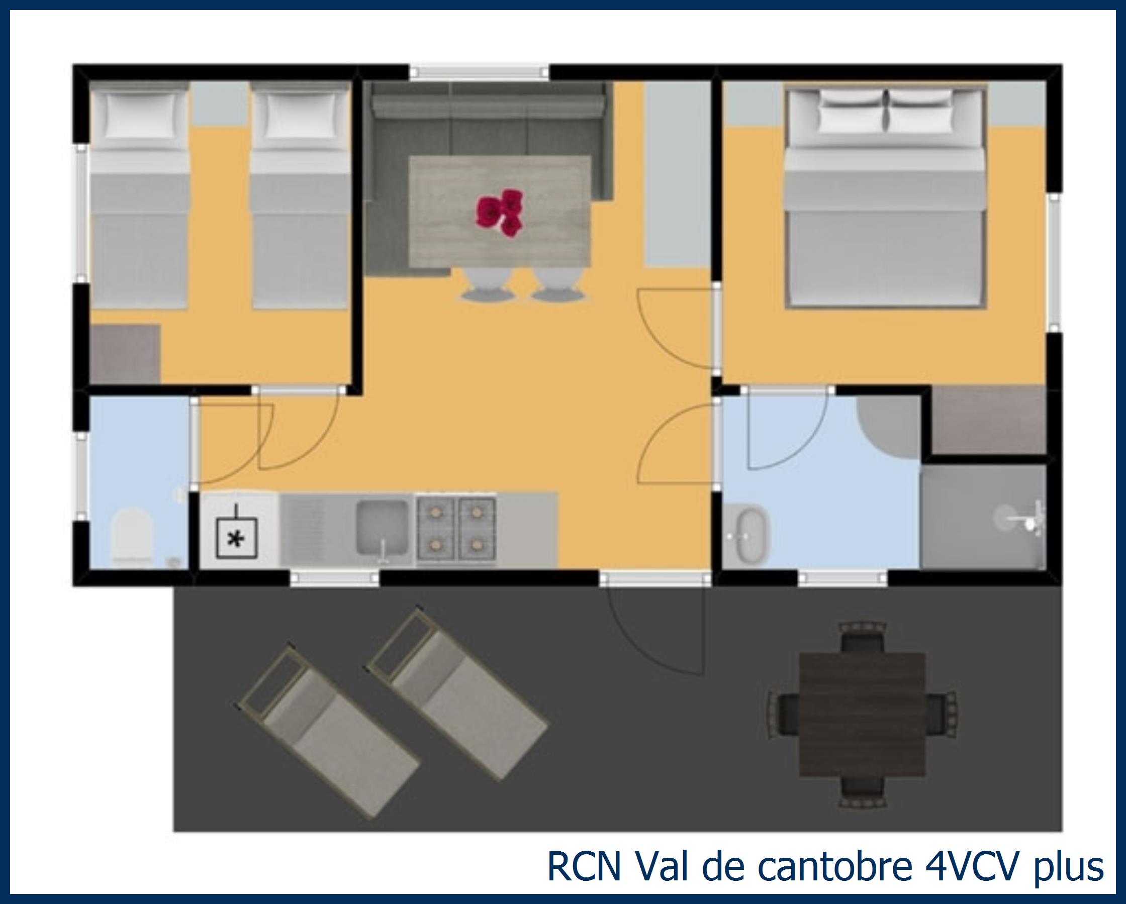 Mobilheim tarn 4VCV plus in Val de Cantobre