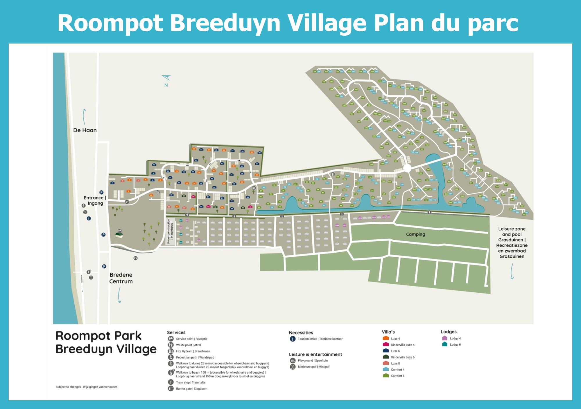 Plan Roompot Breeduyn Village