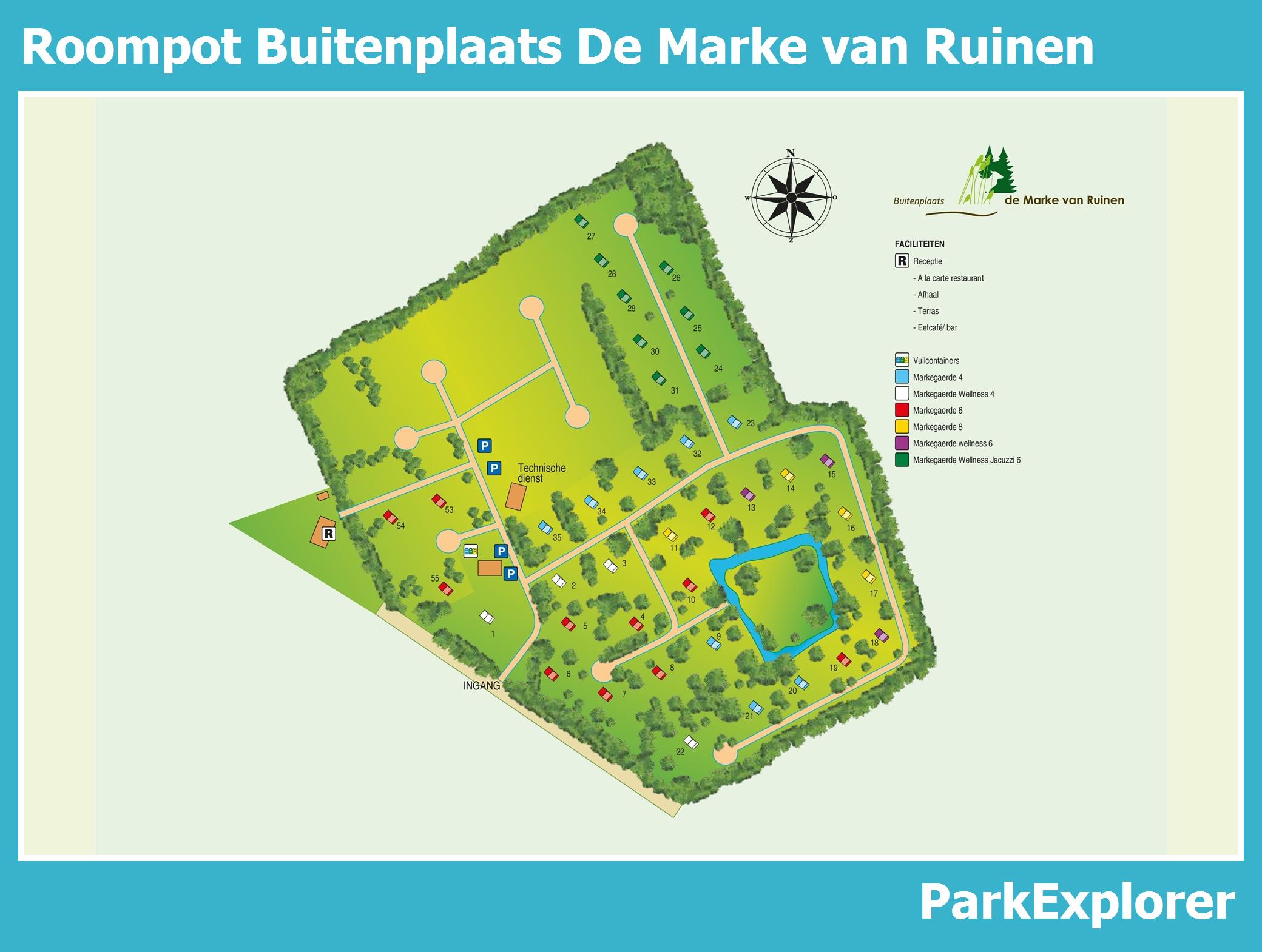 Plan Roompot De Marke van Ruinen