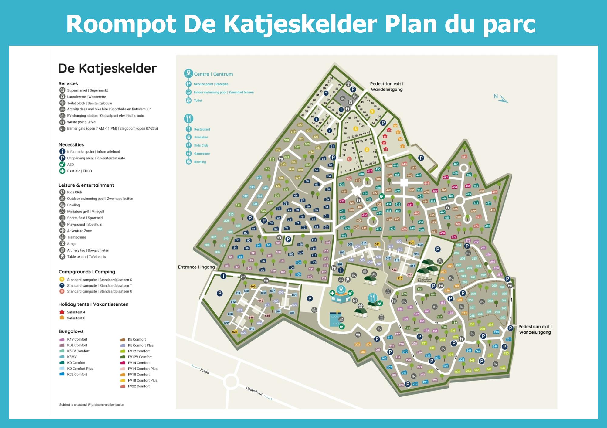 Plan Roompot De Katjeskelder