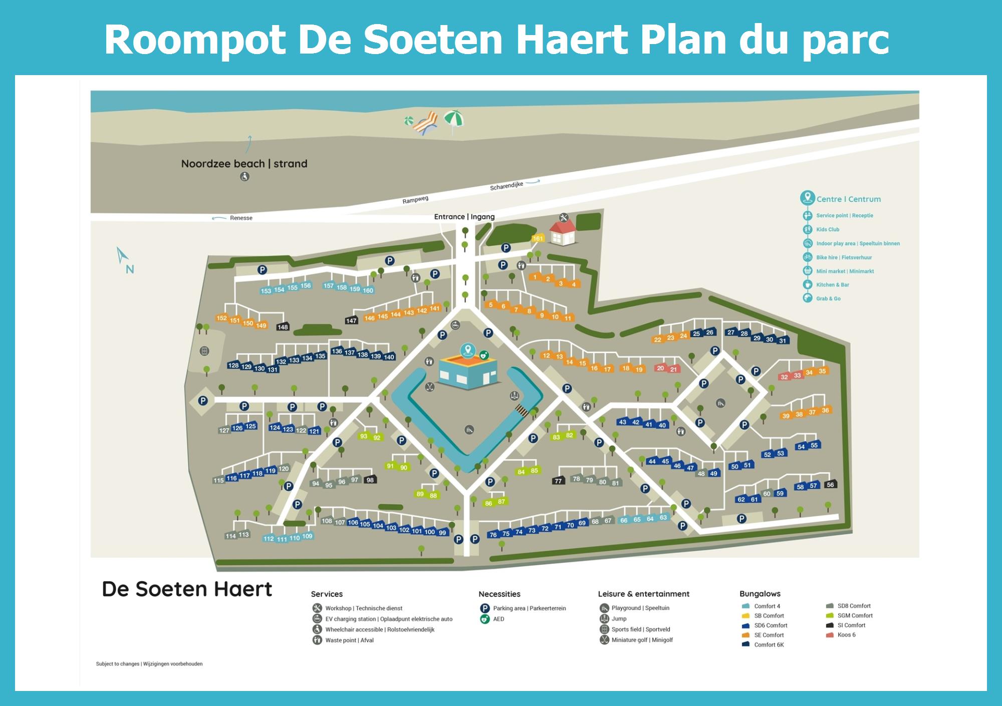 Plan Roompot De Soeten Haert