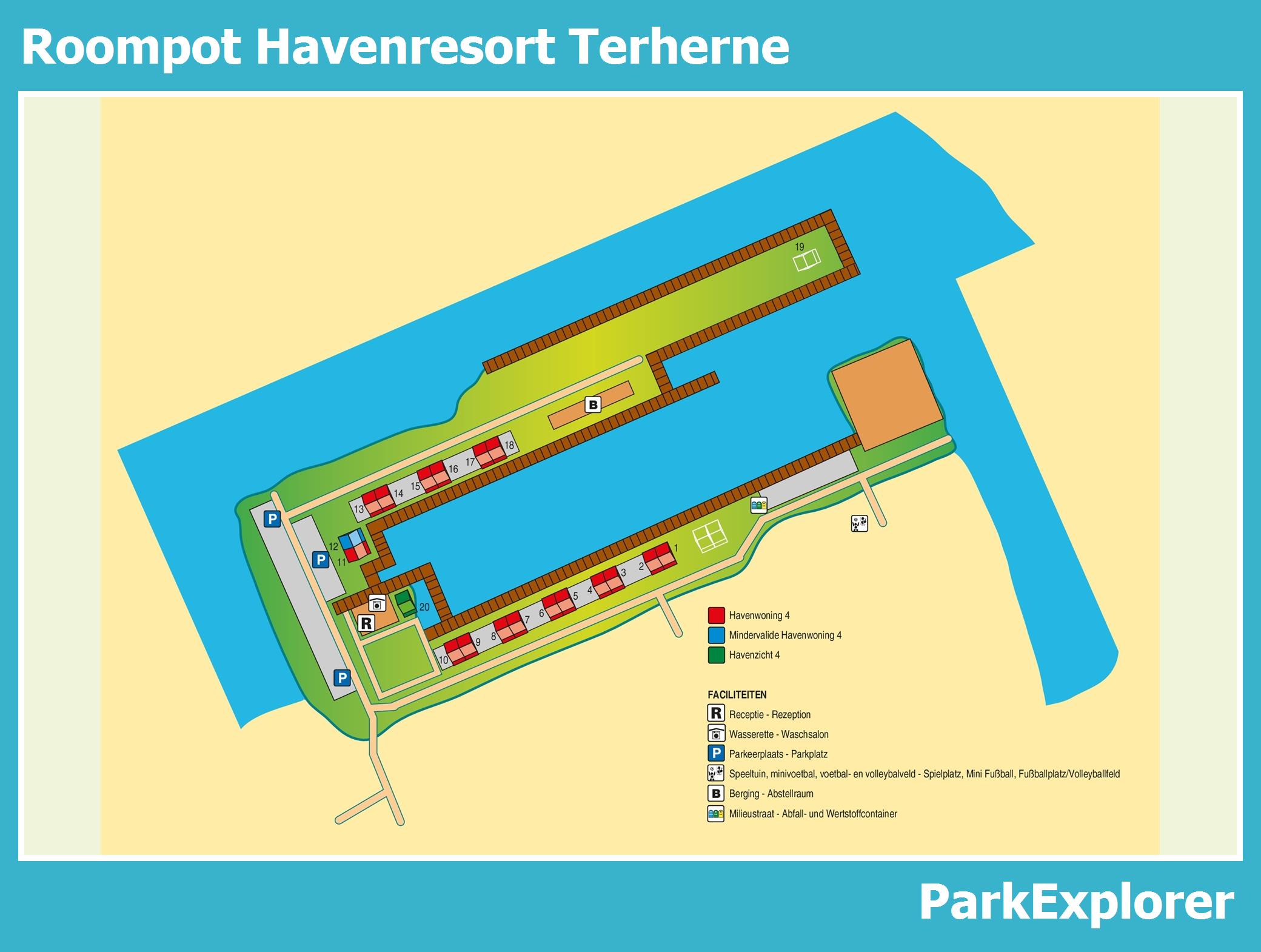 Plan Roompot Havenresort Terherne